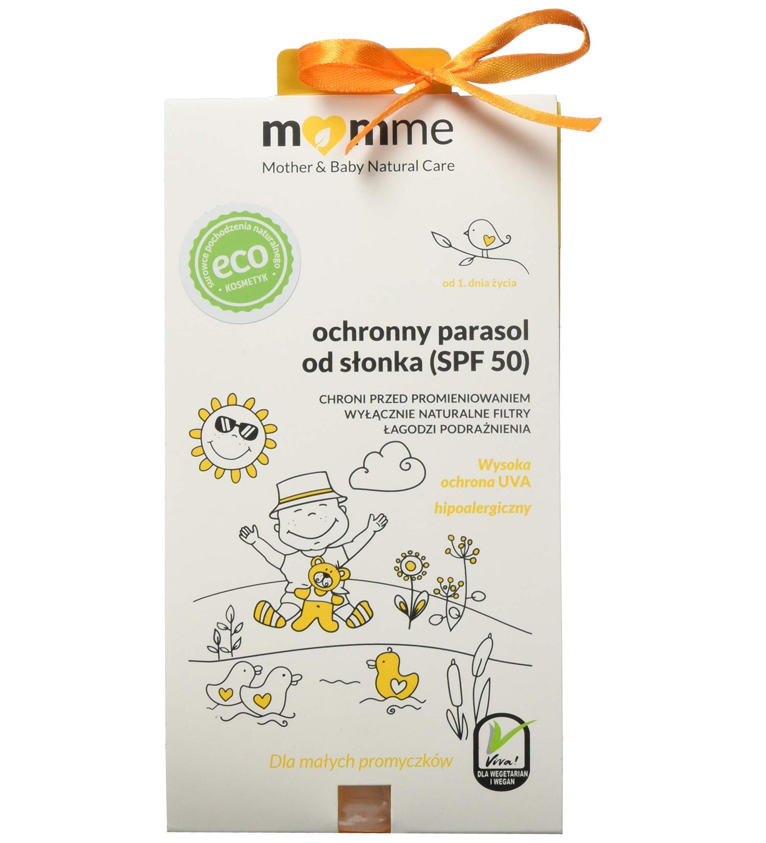 Momme Baby Natural Care SPF50 Sunscreen Cream - 50ml | Safe Gentle & Effective Sun Protection for Babies - Shop Internationally - Buy Online on GoSupps.com