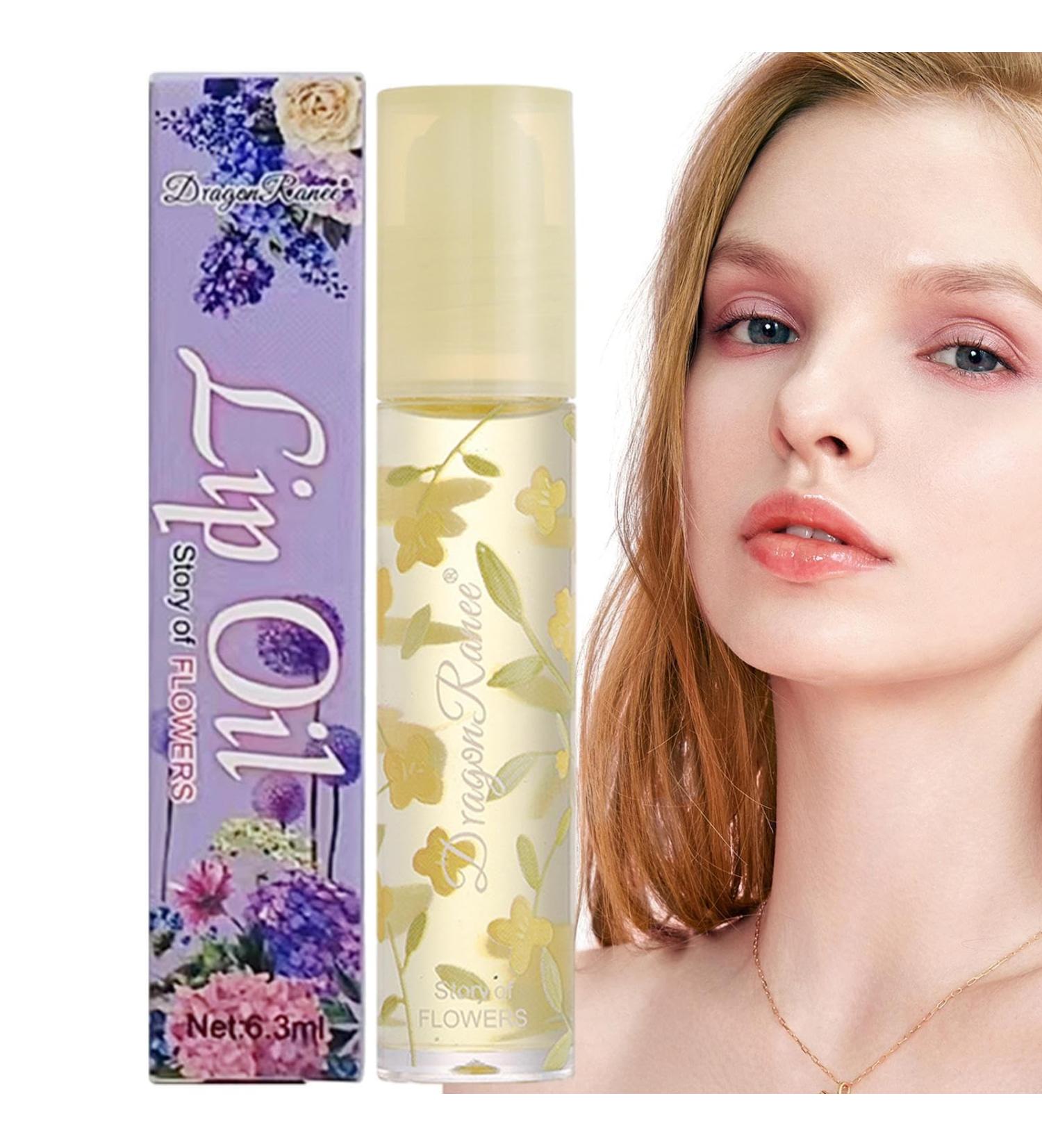  JPSDOWS Clear lip gloss 0.21 oz moisturizing lip gloss with nourishing ingredients | Cute clear flower-patterned lip gloss with Jpsdows formula - Buy Online on GoSupps.com