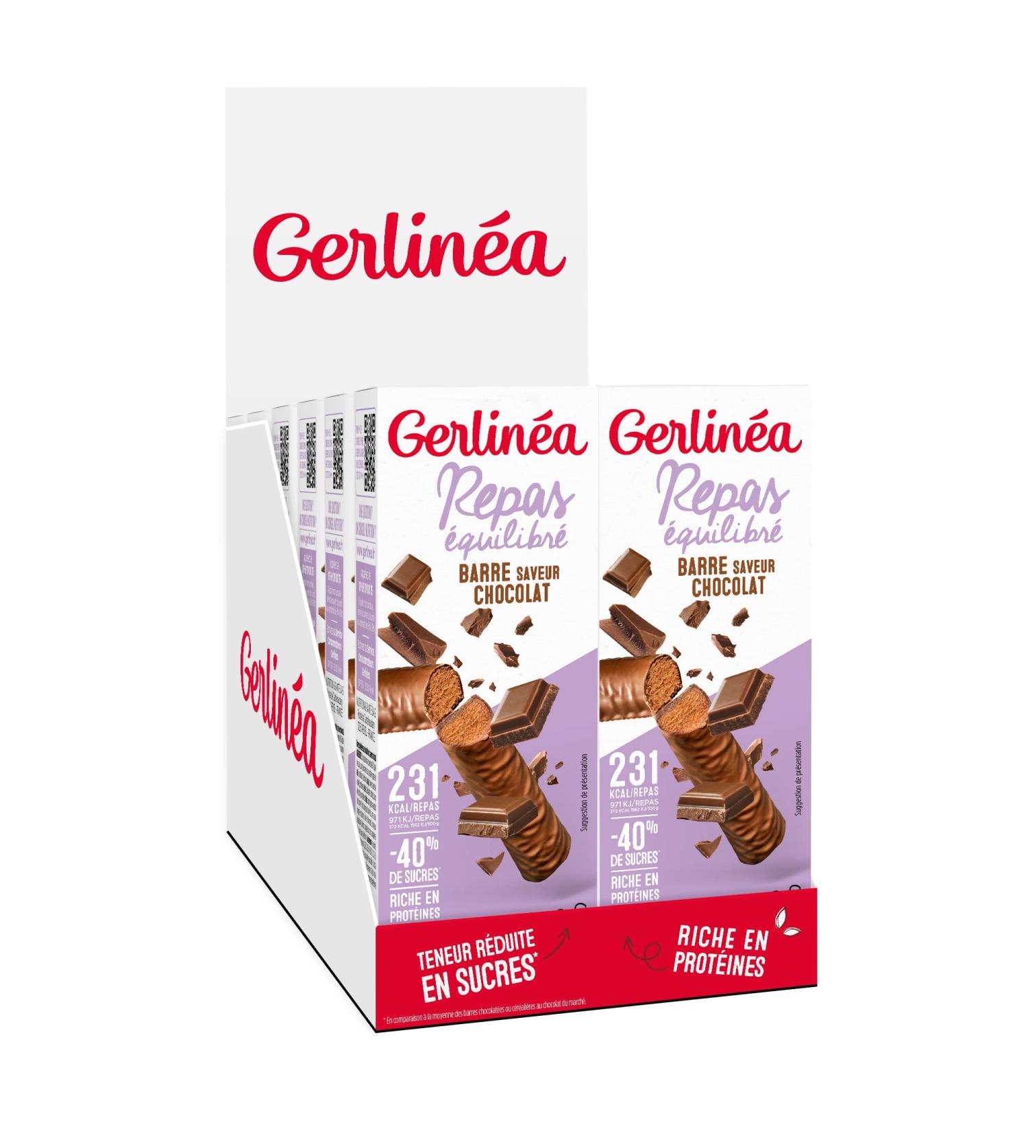 Gerlin a Chocolate Meal Bar - Pack of 12 boxes (12x 2 bars) - Buy Online on GoSupps.com