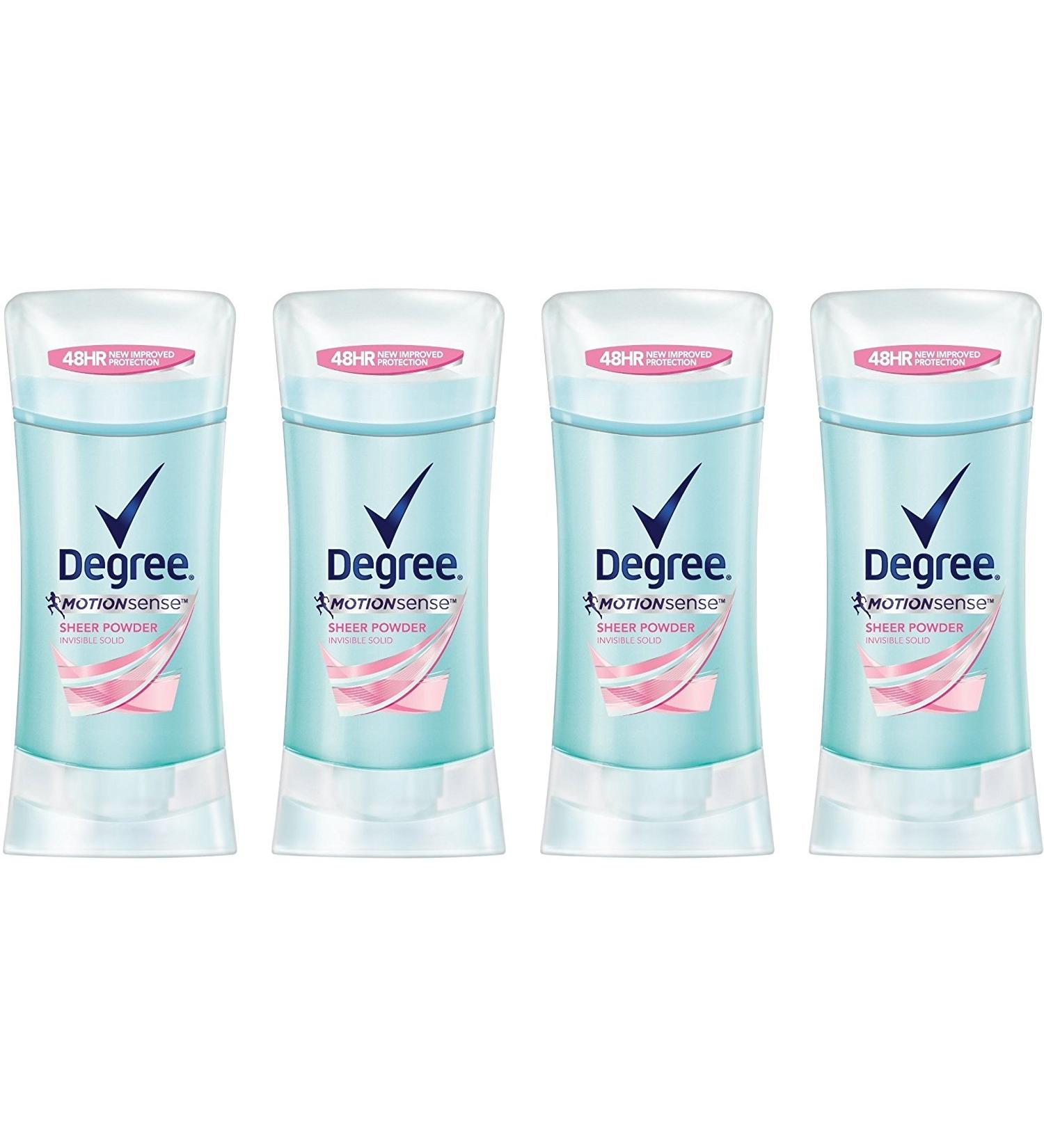 Degree Wmns Inv Sld Sheer Size 2.6z Degree Women'S Motion Sense Invisible Solid Sheer Powder 2.6z