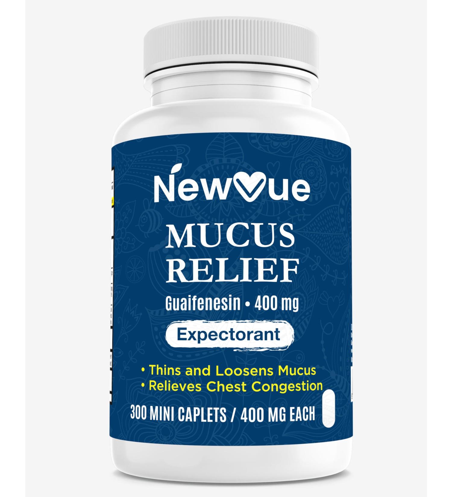 Mucus Relief Guaifenesin 400mg - Powerful Expectorant for Cough Relief | 300 Count | Compare to Mucinex - Buy Online on GoSupps.com