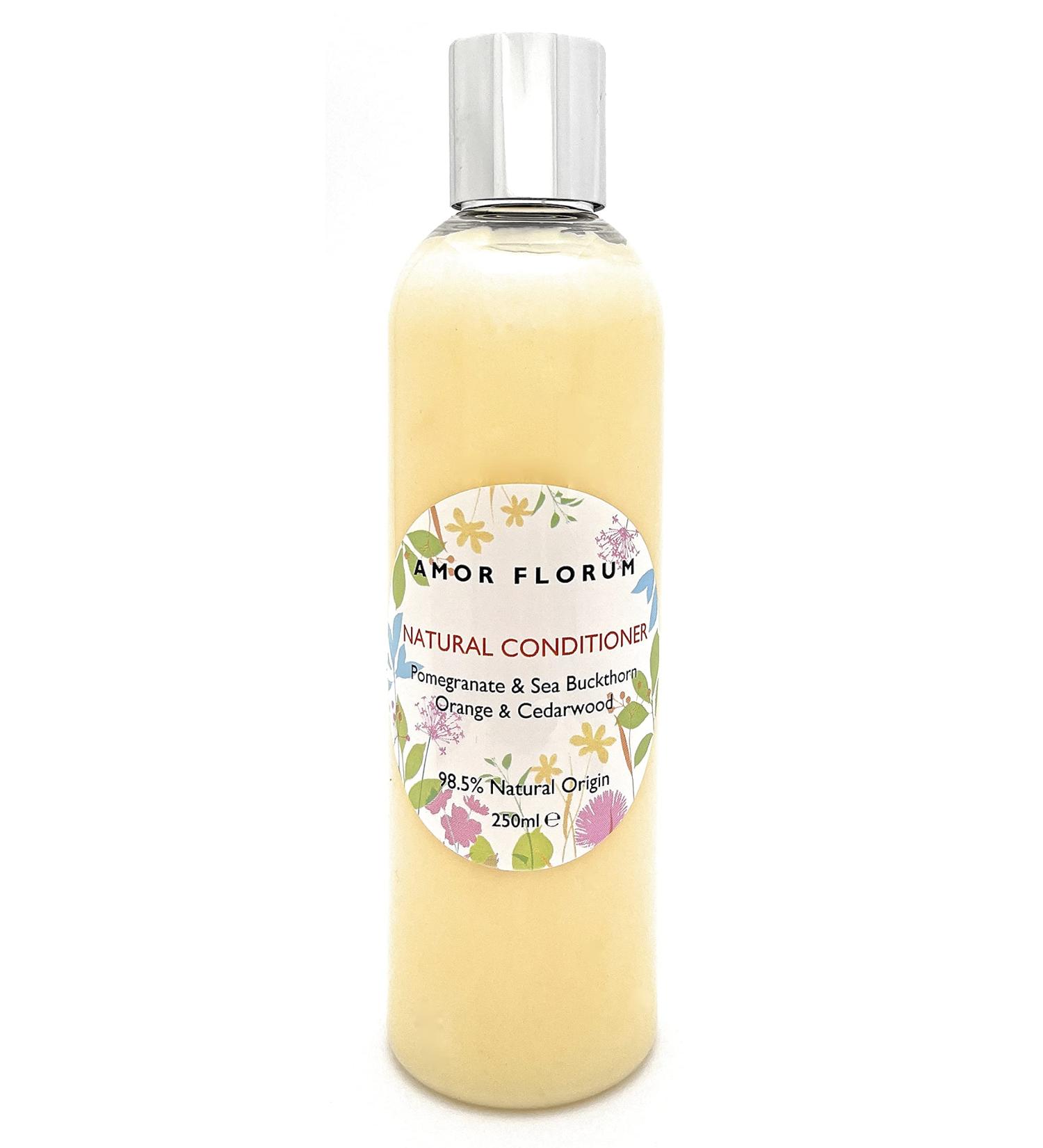 Amor Florum 250ml Natural Rinsing: Coconut Pomegranate Sea Buckthorn & Sweet Orange - Sulfate & Paraben Free pH 5.5 Balanced - Buy Online on GoSupps.com