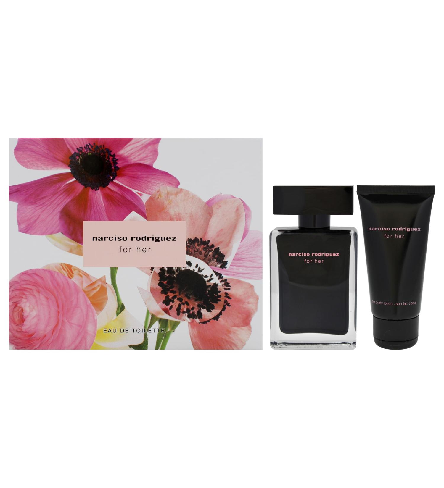 Narciso Rodriguez for Women - 2 Pc Gift Set 1.6oz EDT Spray 1.6oz Body Lotion - Buy Online on GoSupps.com