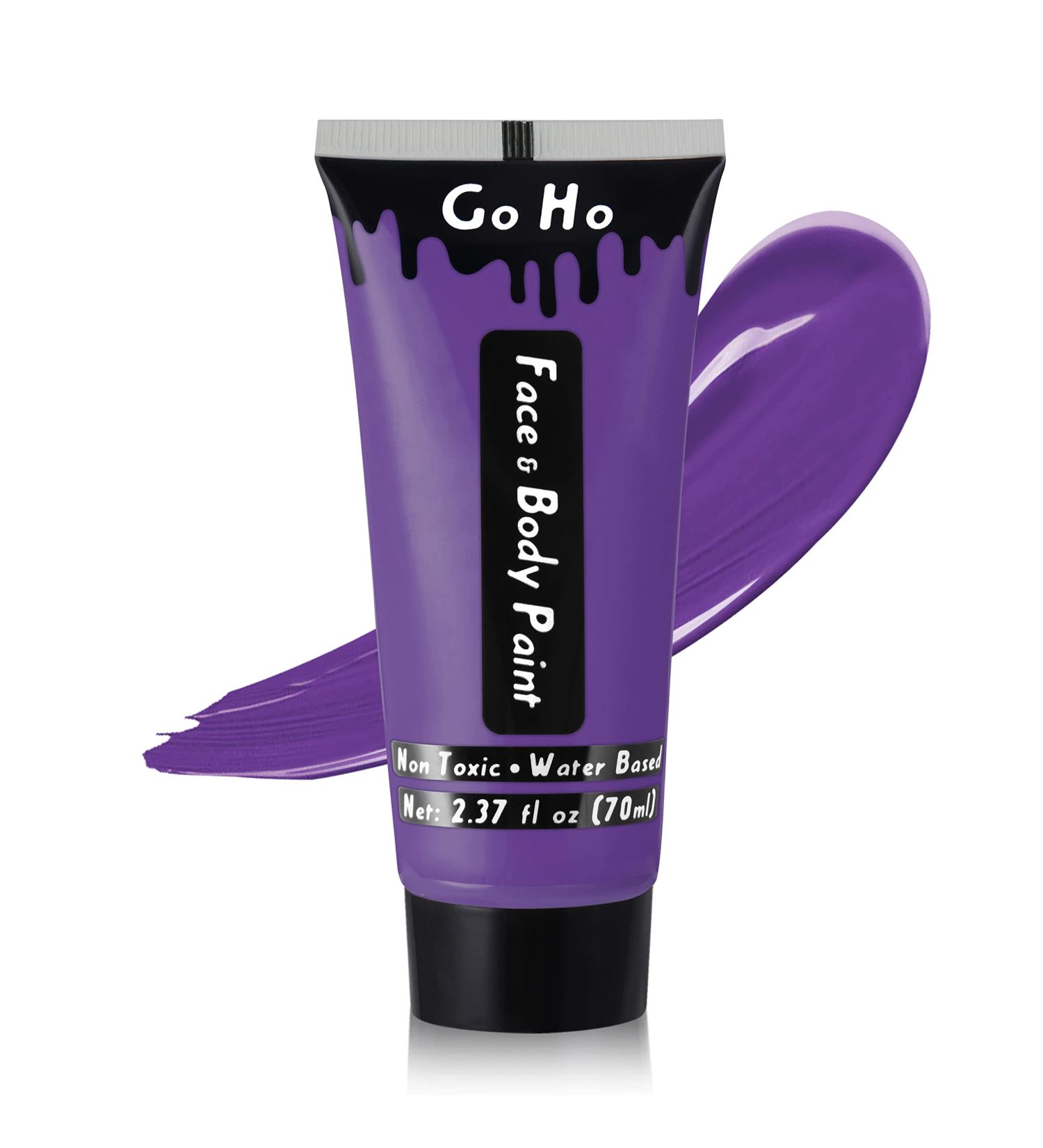 Go Ho Purple Cream Face Body Paint - 2.37oz Water Based Makeup Kit for Kids Party, SFX, Halloween & Cosplay - Buy Online on GoSupps.com