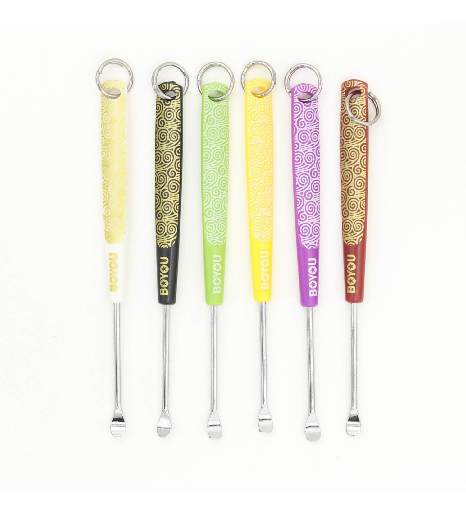 6 Pieces Ear Spoons Portable Keyhole Ear Spoons Earspoons Tools Portable