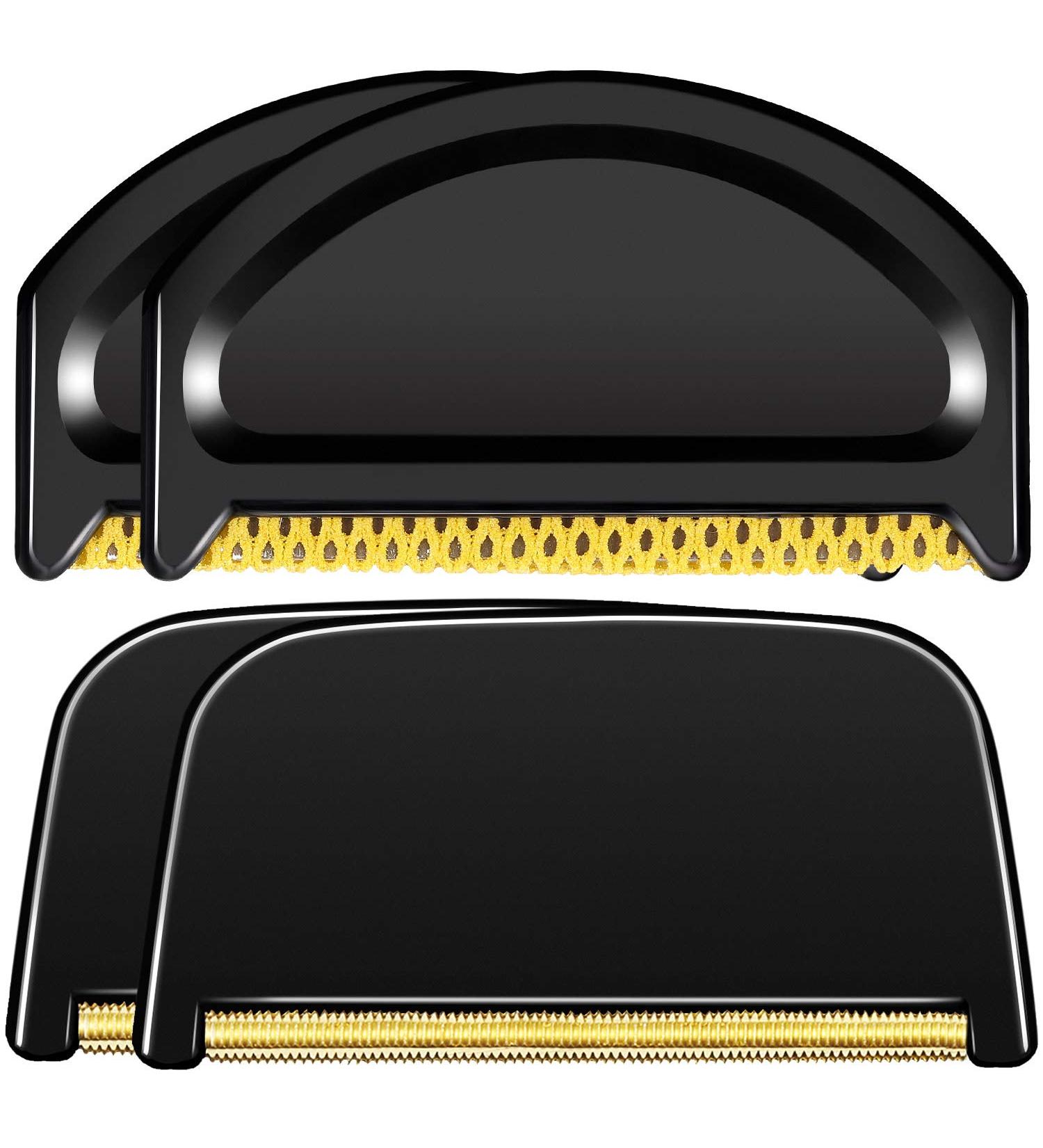 4-Piece Sweater Combs & Fabric Razors - Remove Pills & Fluff for Cashmere & Wool - Black Cleaning Tools - Buy Online on GoSupps.com