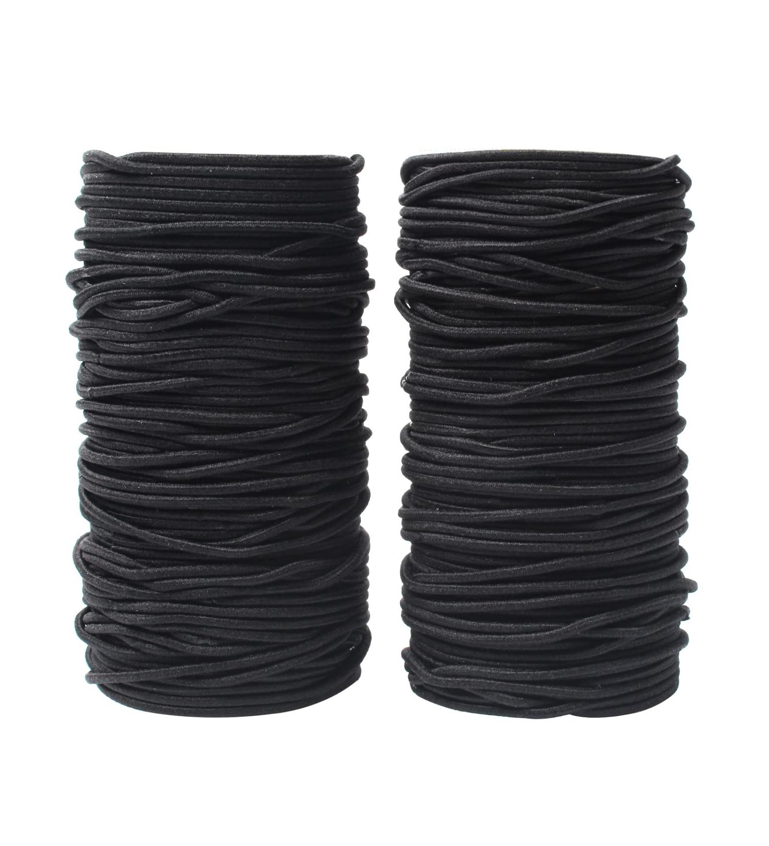 COEETR Hair Ties - 200 Pack Metal-Free Elastic Ponytail Holders for Women & Girls - Perfect for All Hairstyles - Black - Buy Online on GoSupps.com
