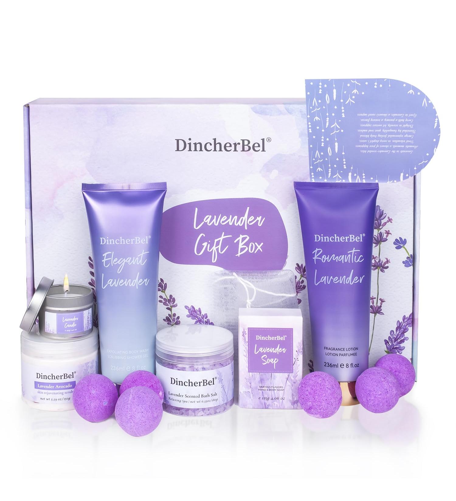 Luxury Lavender Spa Gift Basket for Women | Relaxing Bubble Bath & Body Set - Perfect Birthday Gift for Mom Sister Teacher - Buy Online on GoSupps.com