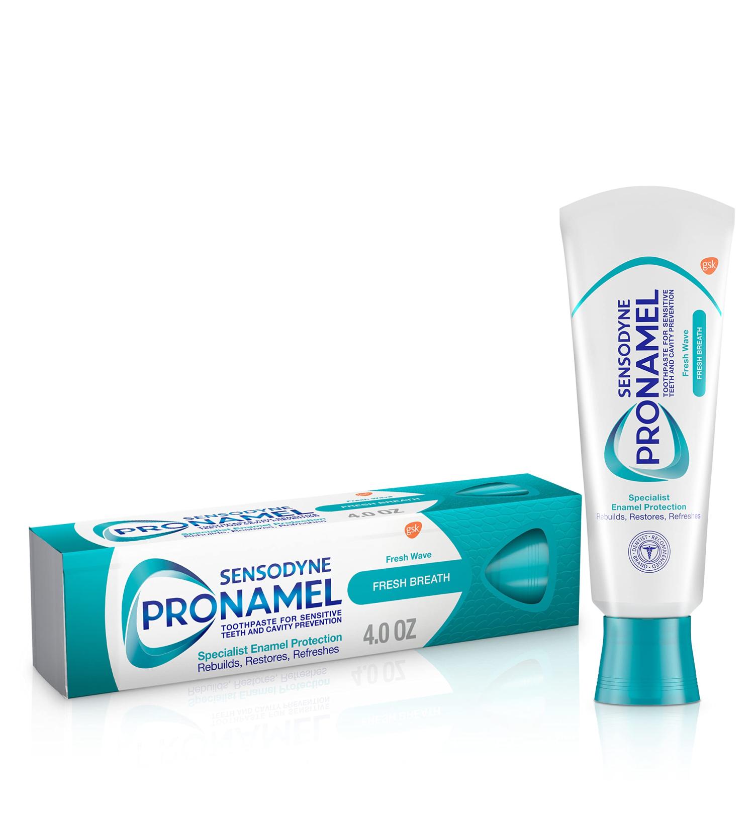 Sensodyne Pronamel Fresh Breath Enamel Toothpaste - 4oz | Sensitive & Cavity Protection, Fresh Wave Formula - Buy Online on GoSupps.com