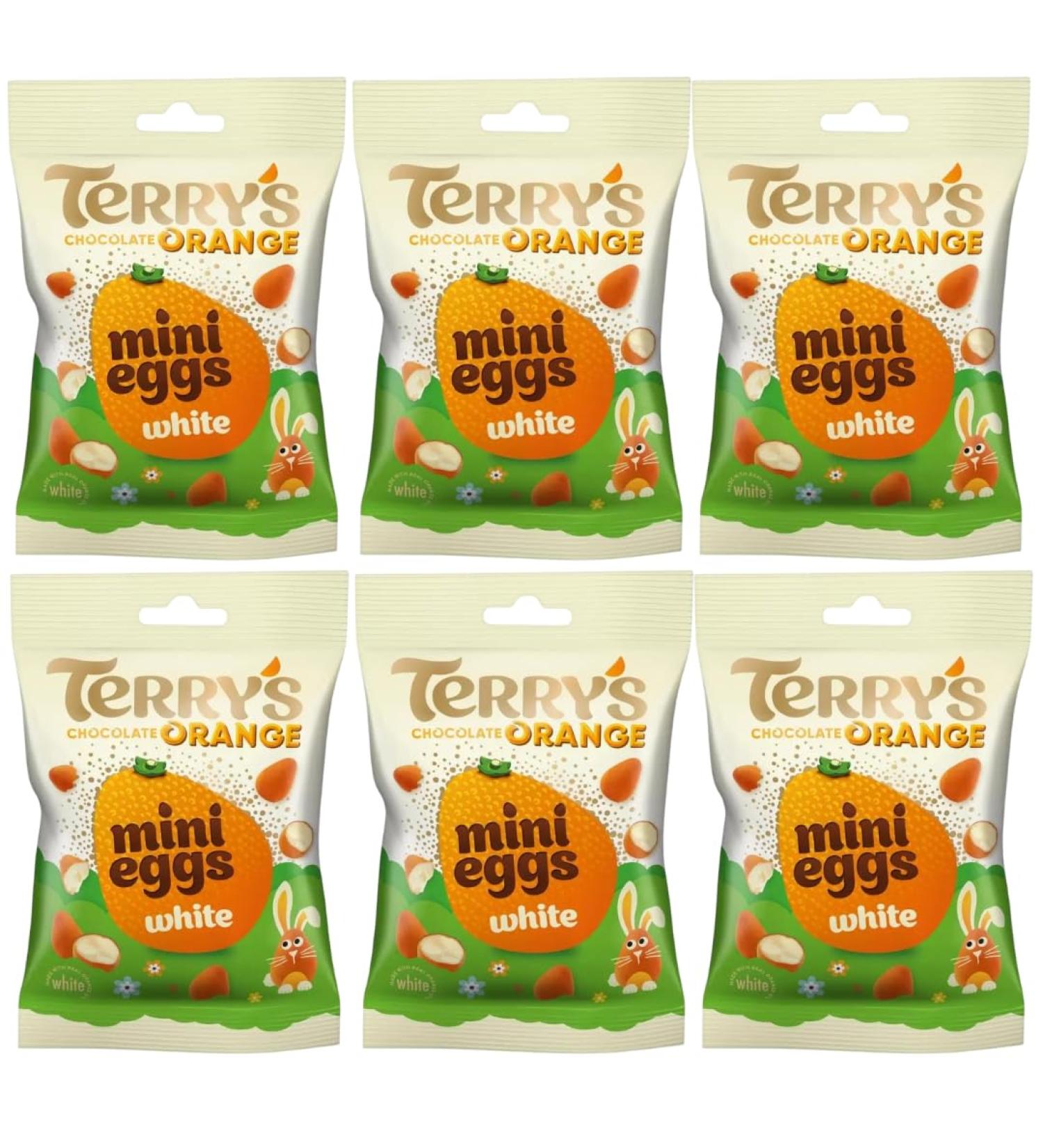 Easter Chocolate Bundle With Terrys White Chocolate Orange Mini Eggs 80g (6 Pack)