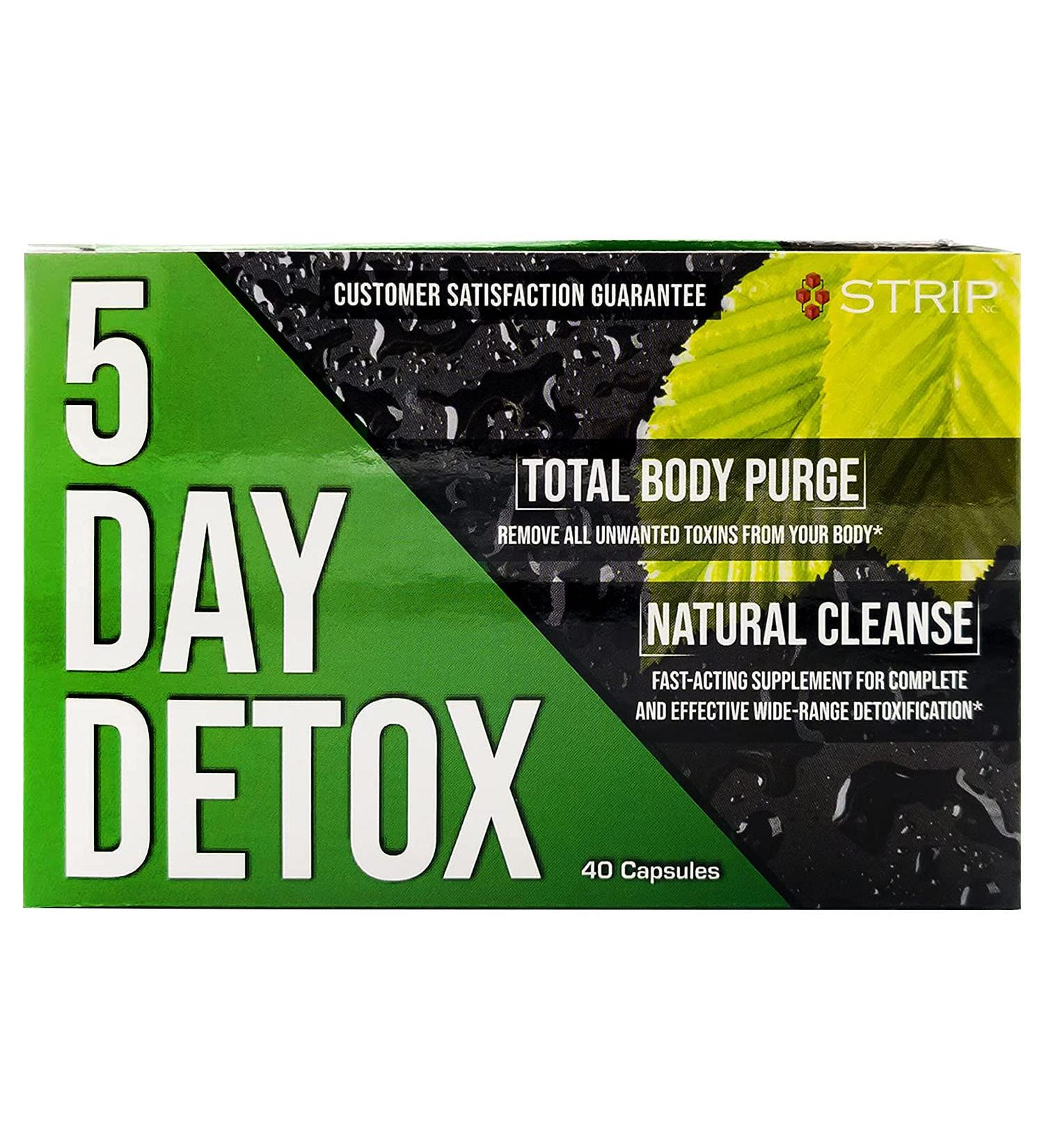 Strip 5 Day Detox Cleanse - Natural Body Cleanse for Liver, Urinary Tract & Kidney - 40 Capsules - Buy Online on GoSupps.com