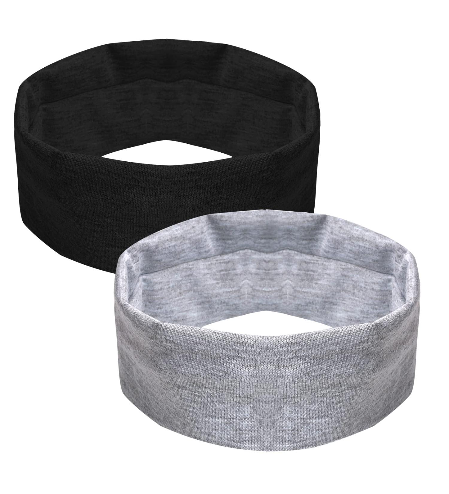 Women's Elastic Sweat Headbands | Soft Fabric Hair Wraps for Workout, Yoga, Running | Thin Hair Bands for Girls - Buy Online on GoSupps.com