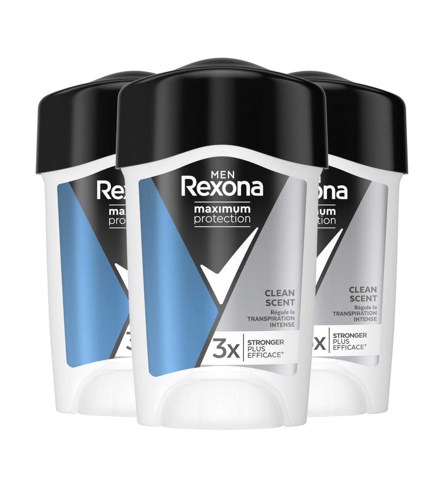 Rexona Men Deodorant Antiperspirant Cream 96H Clean Scent 135ml - Buy Online on GoSupps.com