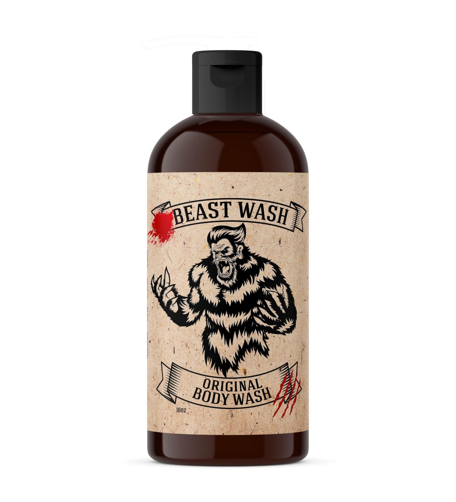 Johnny Slicks Body Wash - Supports Clean & Hydrated Skin - With Activated Charcoal Organic Oils & Exfoliants - Original Scent - 16 oz - Buy Online on GoSupps.com