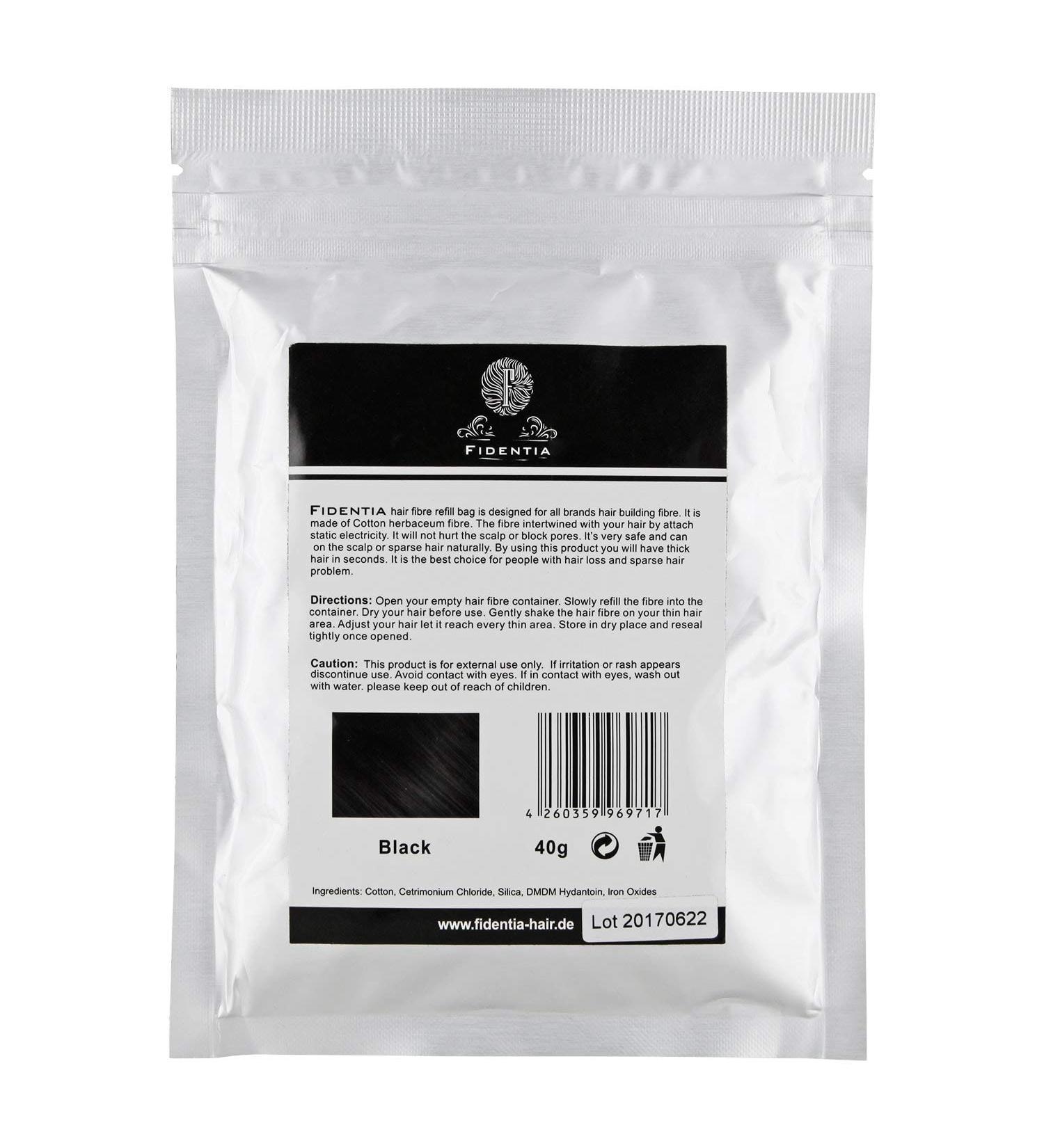 Fidentia Premium Loose Hair Classic 40g Refill Pack - Grey | Shop Internationally for Quality Hair Products - Buy Online on GoSupps.com