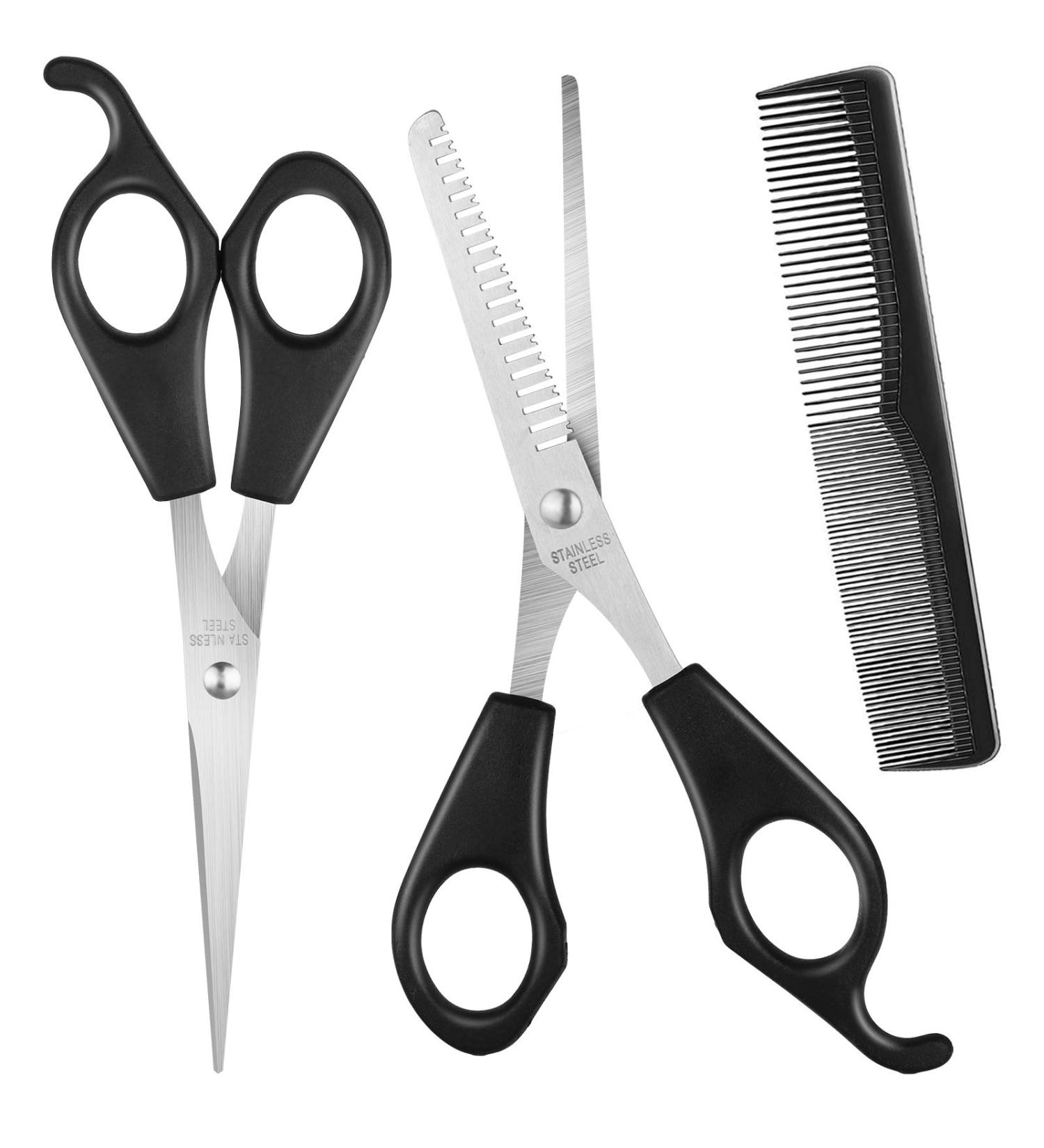 Gezimetie Hair Scissors Set - Professional Stainless Steel Shears for Hairdressers, Barbers, Pet Grooming, and Home Use - Buy Online on GoSupps.com