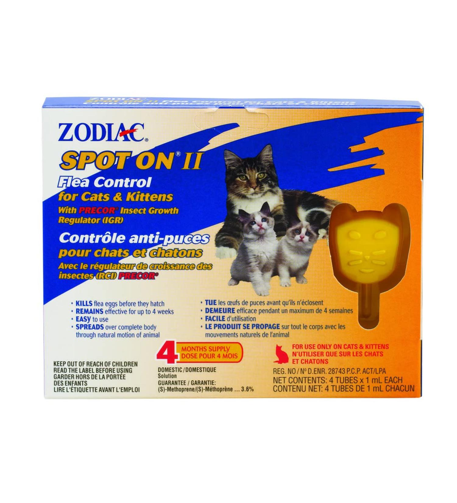 Zodiac Spot On II for Cats & Kittens