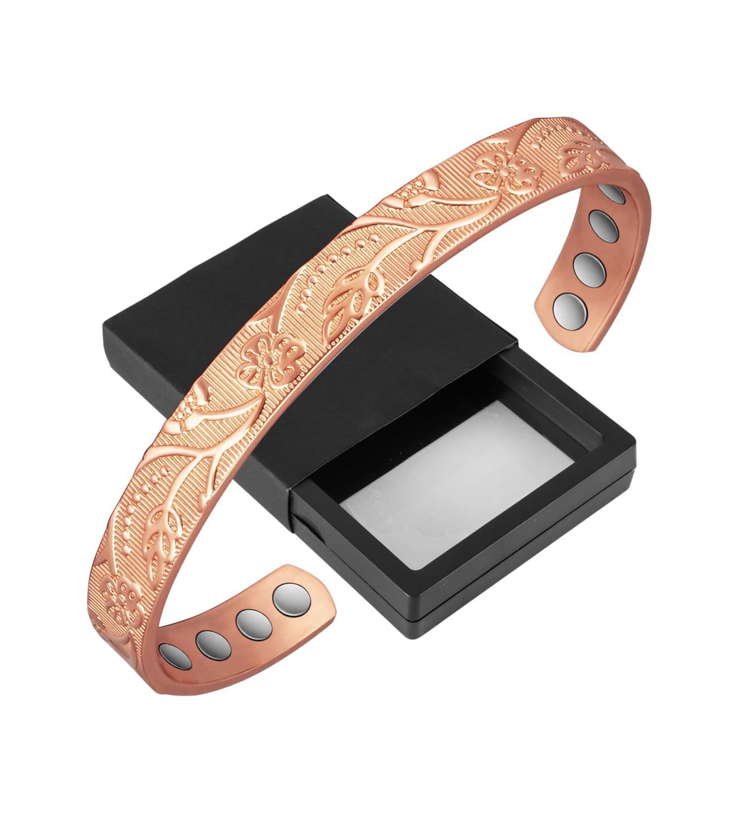 YINOX Copper Bracelet for Arthritis | 16.5cm Women's Health Bracelet with Magnet | International Shipping Available - Buy Online on GoSupps.com