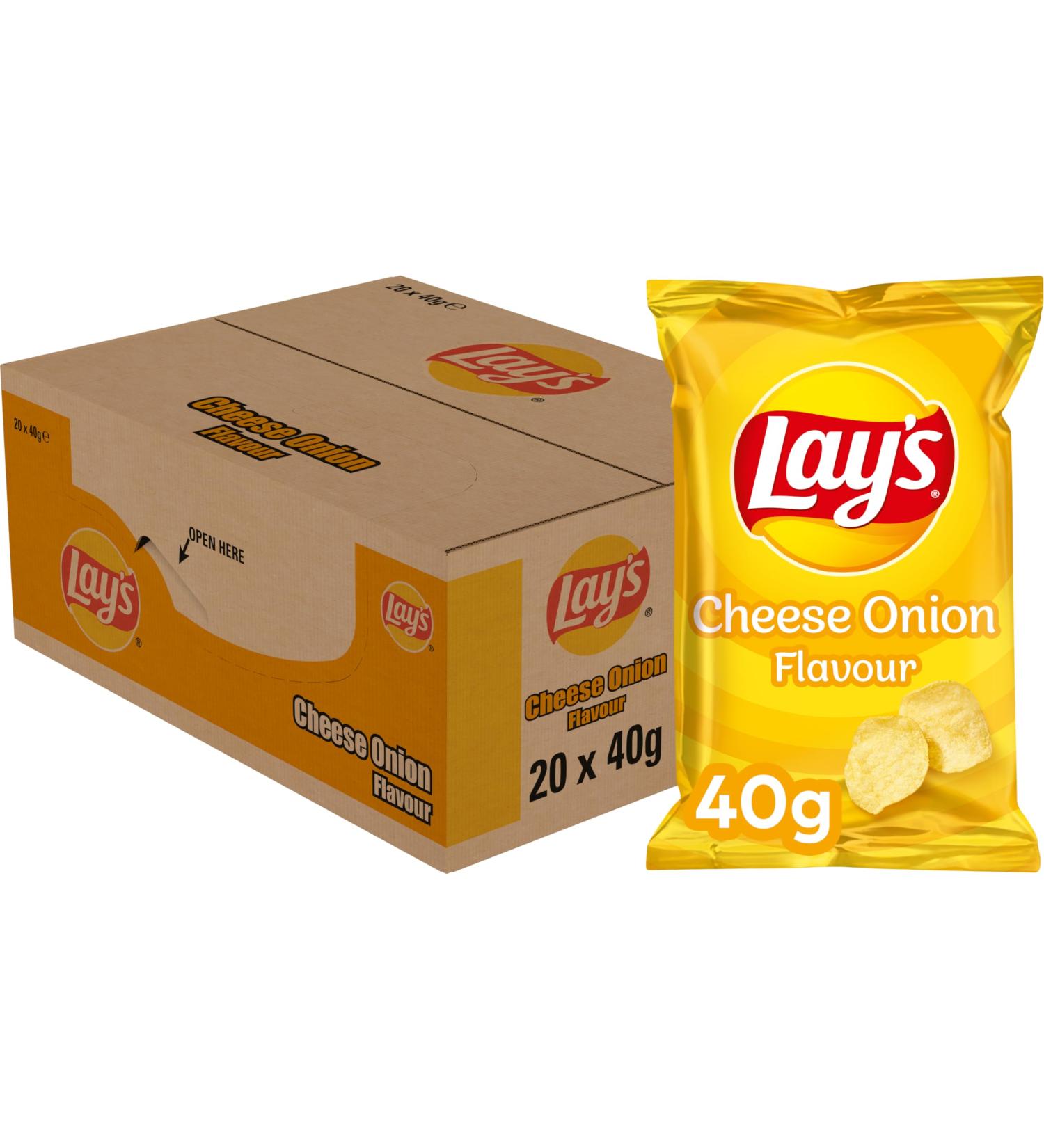Lay's - Cheese Onion - 20 x 40gr - Buy Online on GoSupps.com