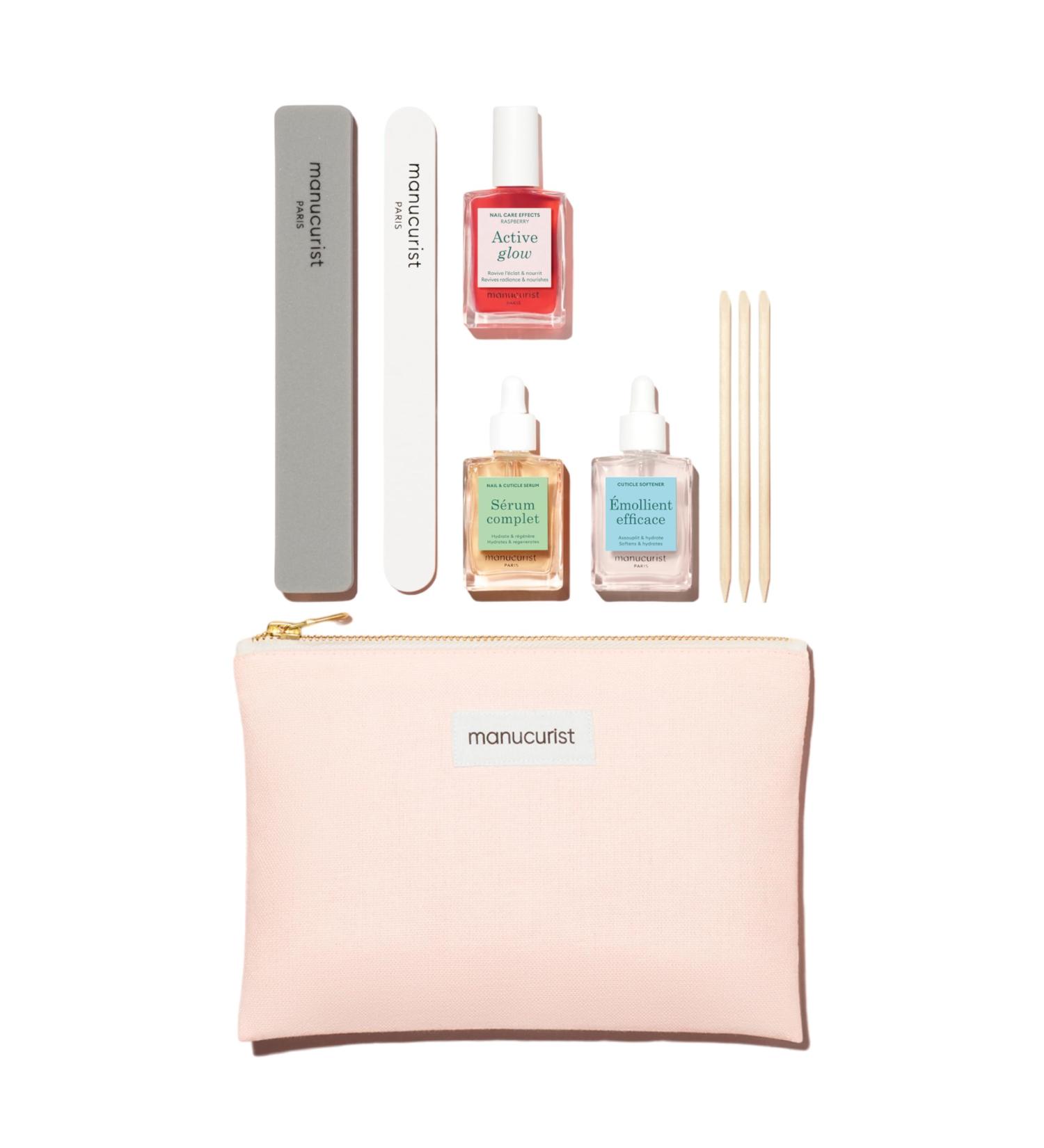 Manucurist Coffret Active Glow Manucure Set - Vernis Ongles Active Glow Raspberry S rum Complet Emollient Cuticule 2 limes a ongles Batons de Buis Repousse Cuticule - Coffret Cadeau Femme - Buy Online on GoSupps.com