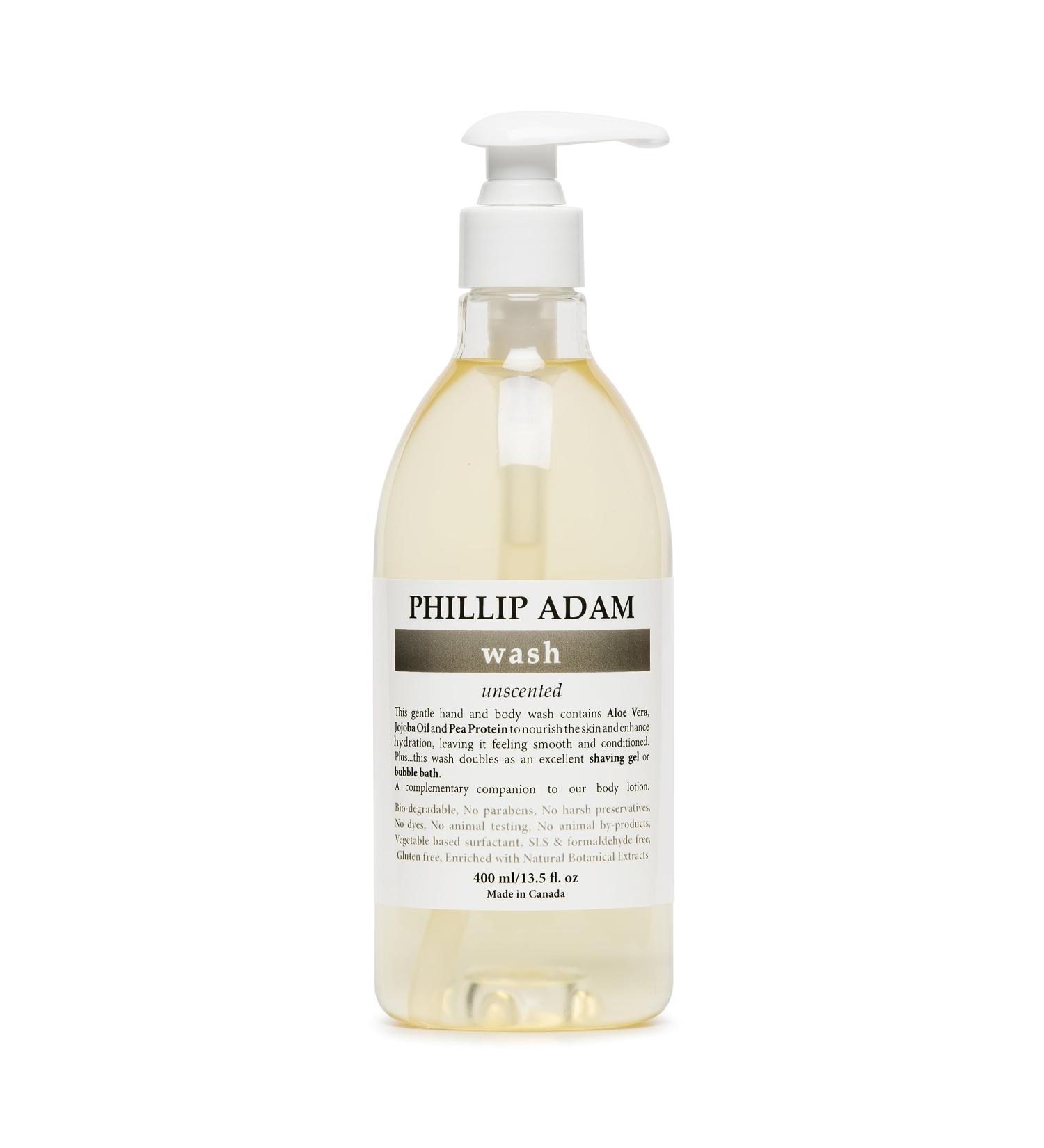 Phillip Adam Unscented Body Wash - Gentle and Moisturizing - Sulfate Free and Paraben Free - 13.5 Fl Oz