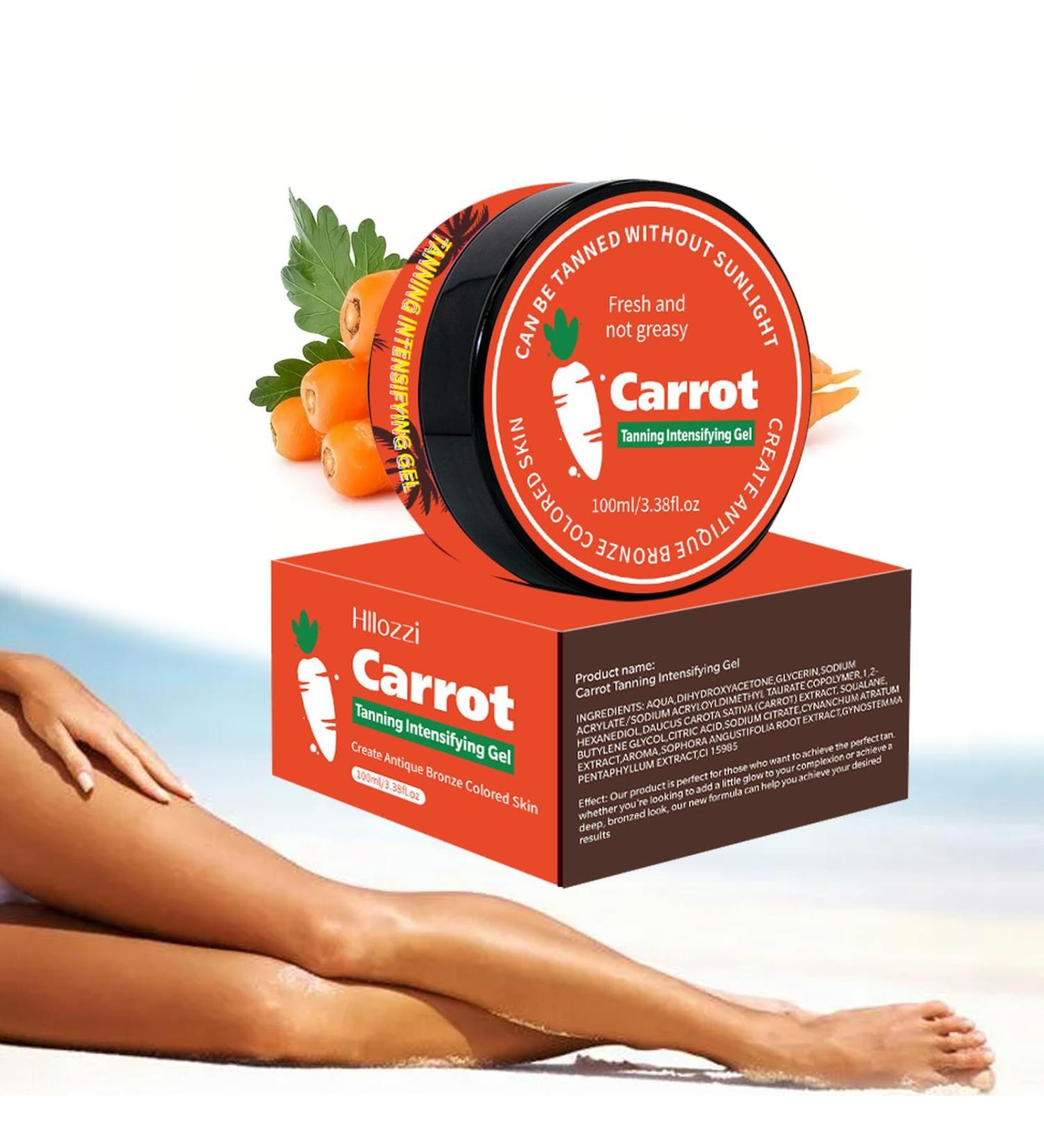 1 x Carrot Tanning Intensifying Gel Carrot Luxury Intensive Tanning Gel Natural Ingredients Tanning Lotion Brown Tanning Accelerator Cream for Beach Sun Sunbeds - Buy Online on GoSupps.com