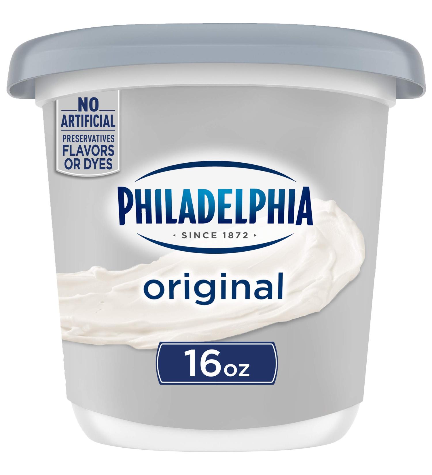 Philadelphia Original Cream Cheese Spread 16 Oz Tub - Buy Online at [Your Company Name] - Buy Online on GoSupps.com