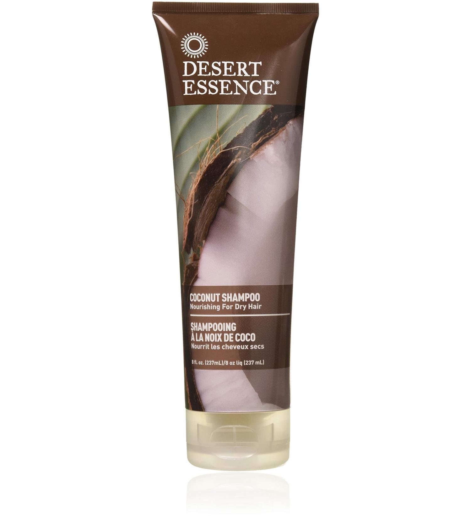Desert Essence Coconut Shampoo 8oz (Pack of 3) - Moisturizing, Cruelty-Free, Paraben-Free, Healthy Hair with Coconut, Jojoba & Olive Oils - Buy Online on GoSupps.com