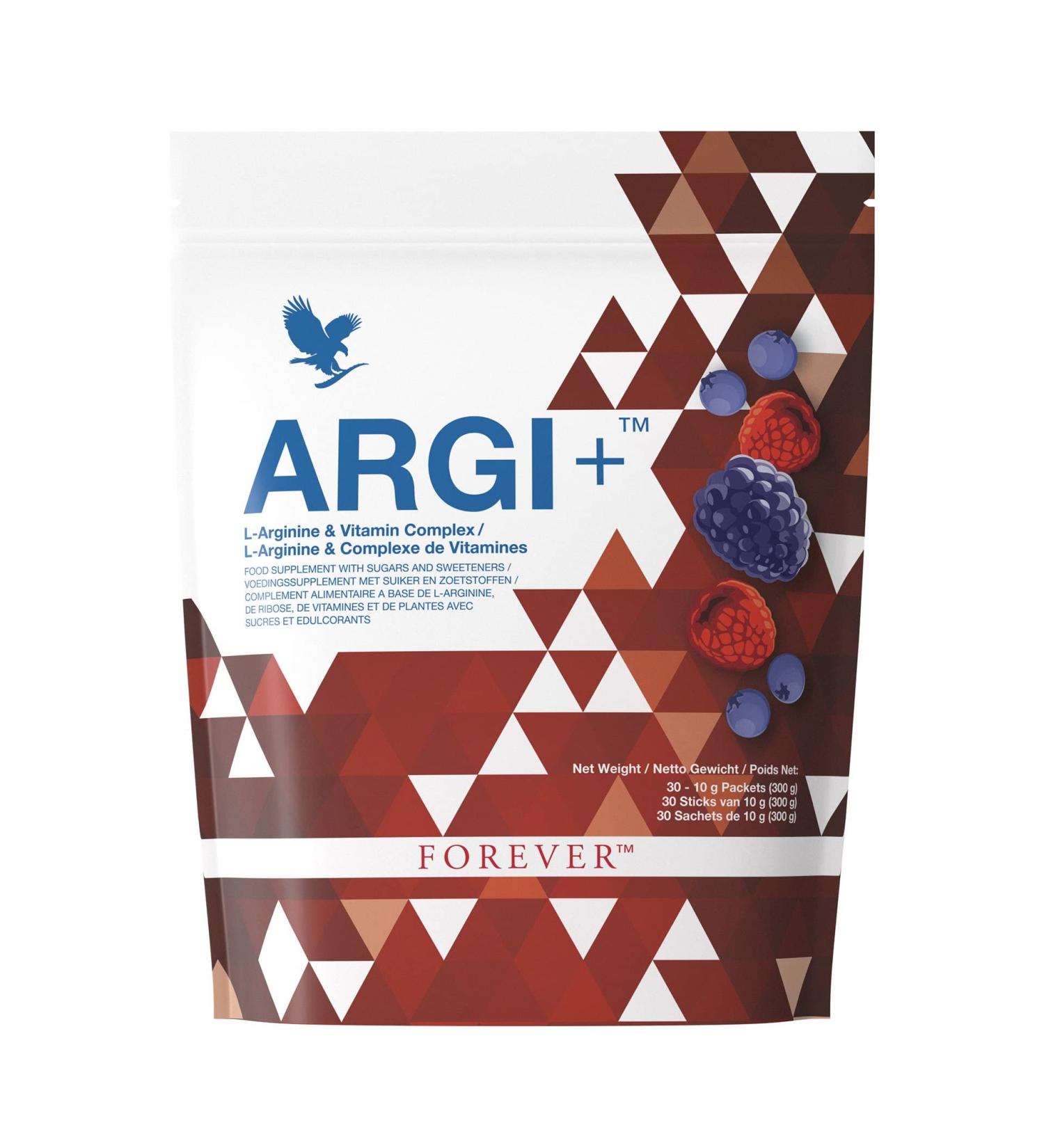 Forever Argi+ | 5G L-Arginine & Vitamin Complex for Athletes | Improve Performance | Gluten-Free Fruity Taste | 30 Sticks (10g) - Buy Online on GoSupps.com