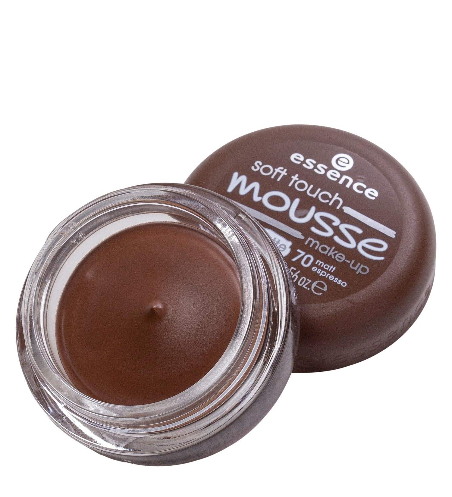 Essence Soft Touch Mousse Make-up No. 70 Matt Espresso - Vegan Foundation for Combination & Impure Skin (16g) - Buy Online on GoSupps.com