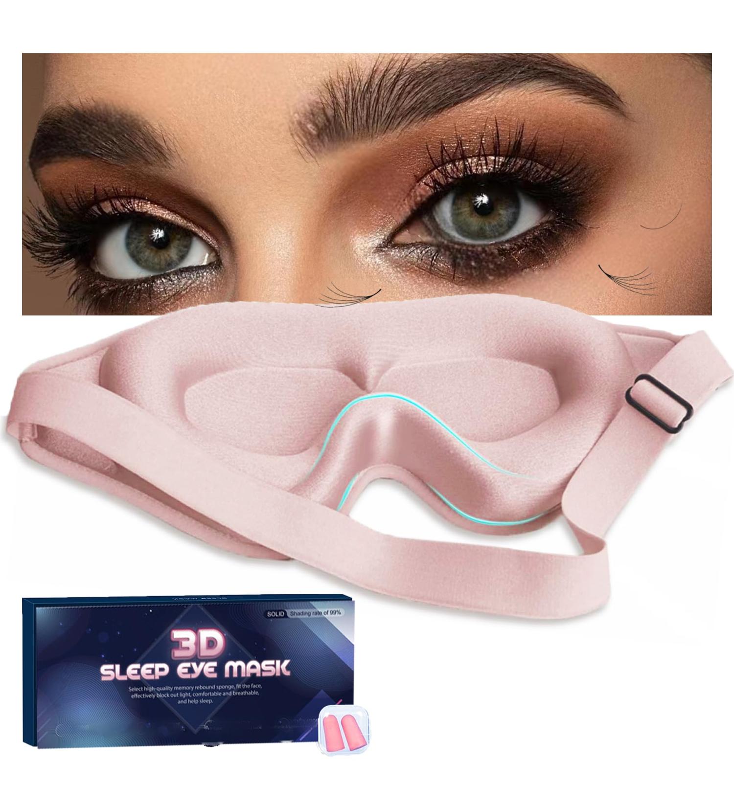 Premium 3D Contoured Eye Mask for Lash Extensions | Sleep Mask for Travel & Aftercare | Ideal for Yoga & Naps - Buy Online on GoSupps.com