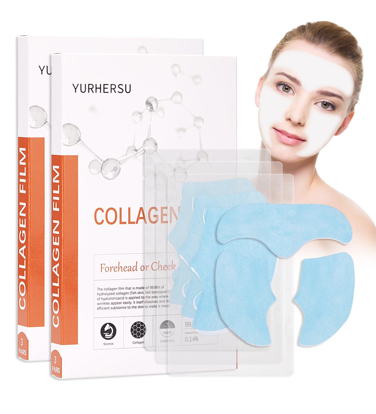Highprime Pure Collagen Films - Hydrating Face Mask for Improved Elasticity & Fine Line Reduction (2 Box - Buy Online on GoSupps.com