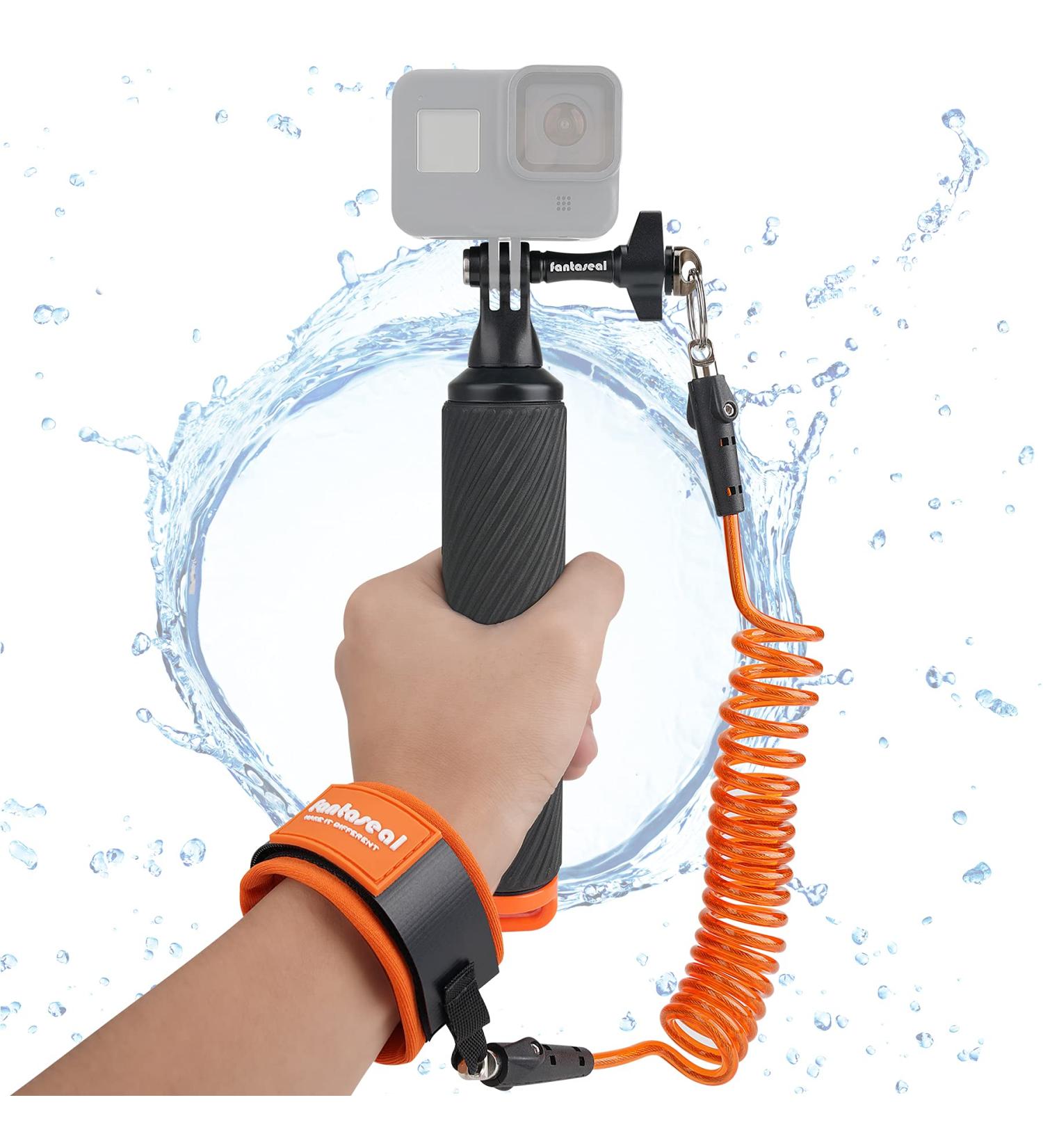 Action Camera Floating Hand Grip with Safety Wrist Strap - for GoPro, Sony, Insta360, Olympus, Akaso - Ideal for Underwater Camcorder, Diving, Surfing, Snorkeling, Rafting, Kayaking, Scuba diving - Buy Online on GoSupps.com