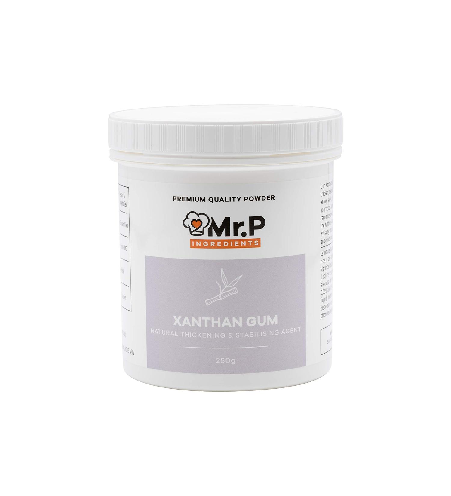 Xanthan Gum 250g Powder - Ideal Thickener for Soups, Sauces, Baking, Ice Cream - Vegan, Vegetarian, Halal, Kosher - Non-GMO - Recyclable Pot - 1 Pack - Buy Online on GoSupps.com