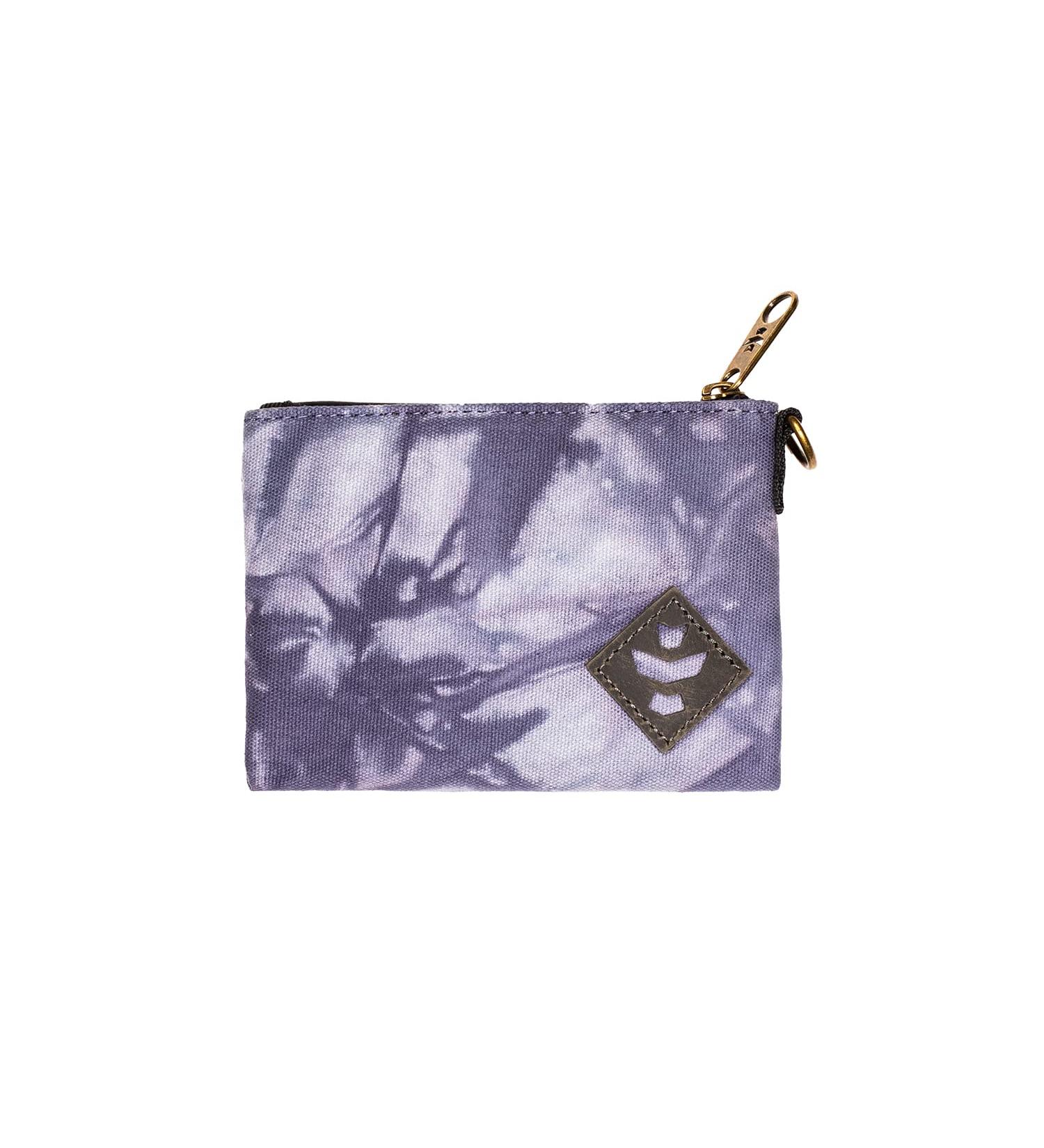 Revelry Mini Broker Small Cosmetic Bag - Water Resistant Bag, Padded, Pocket Size Zipper Pouch with Carbon Filter System 0.25L 6" x 4.5" (Tie Dye)