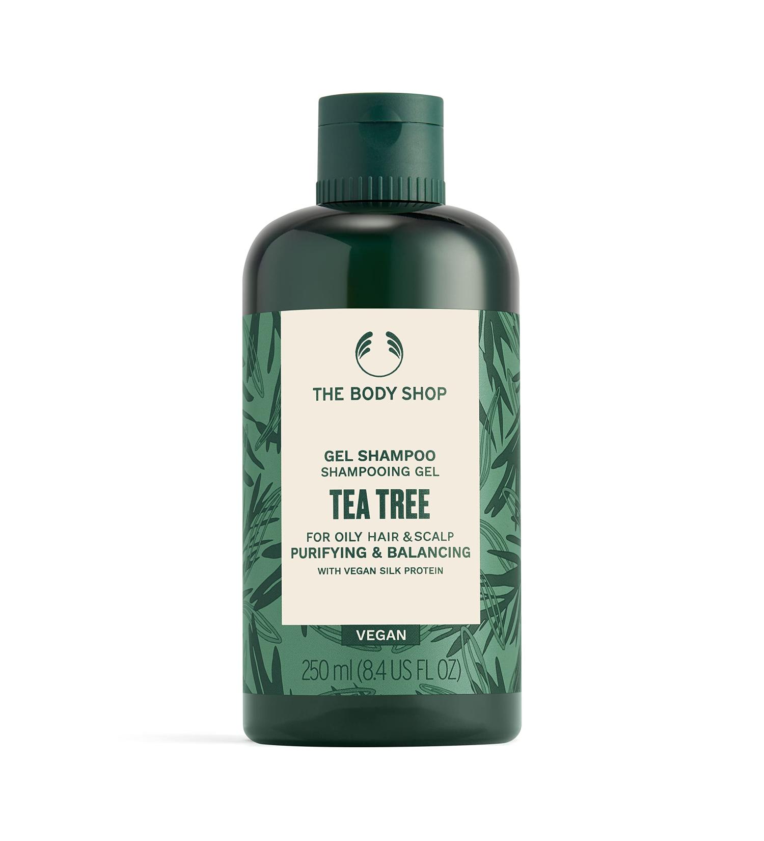 The Body Shop Tea Tree Purifying Shampoo 8.4 Fl Oz - Vegan Formula for Oily Hair & Scalp | Pack of 1 - Buy Online on GoSupps.com