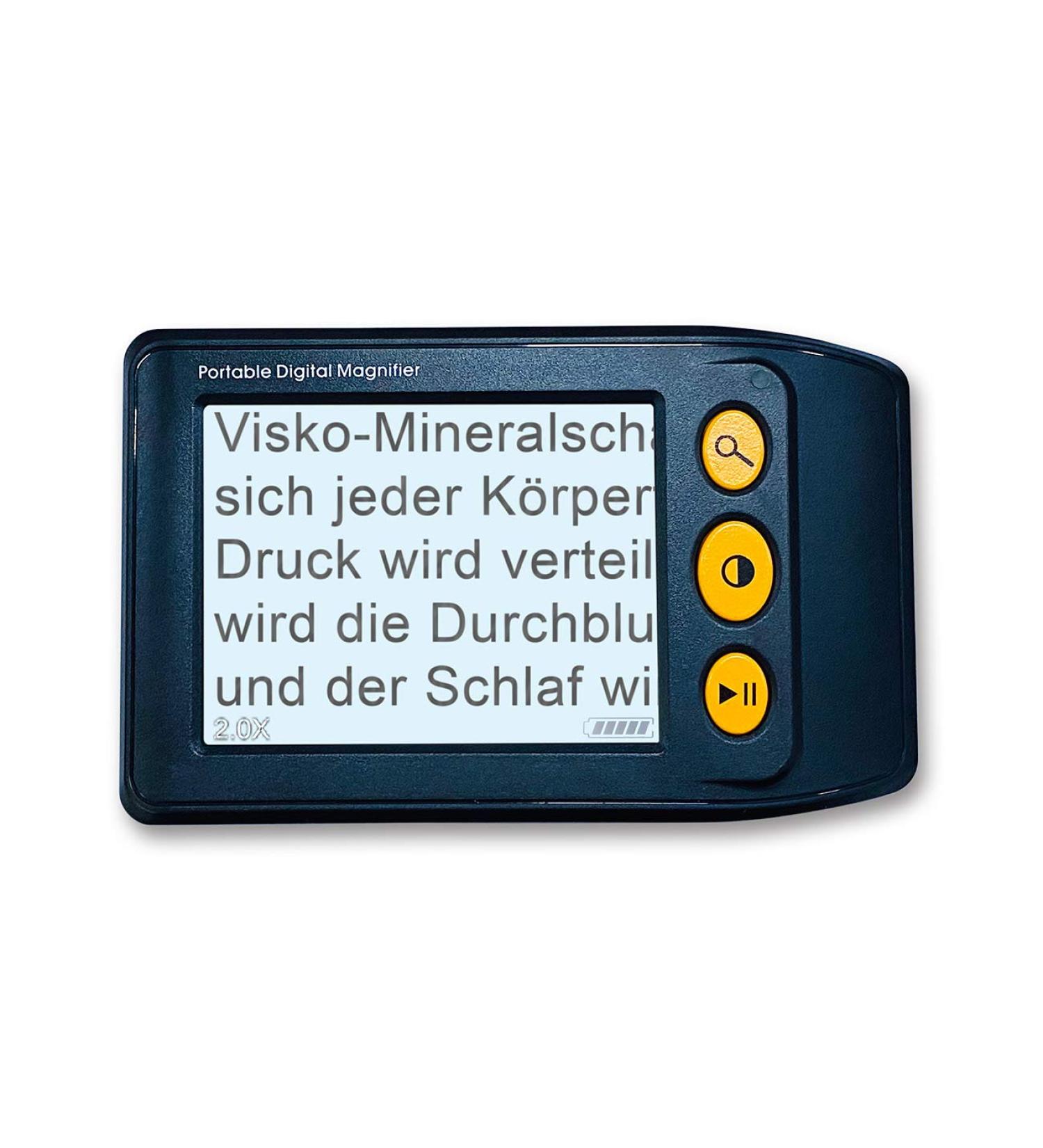 Digital Reading Sound Aid | 2-25x Magnification Magnifying Glass | Lightweight & Portable | Ideal for Seniors & Visually Impaired | Compatible with PC & TV - Buy Online on GoSupps.com