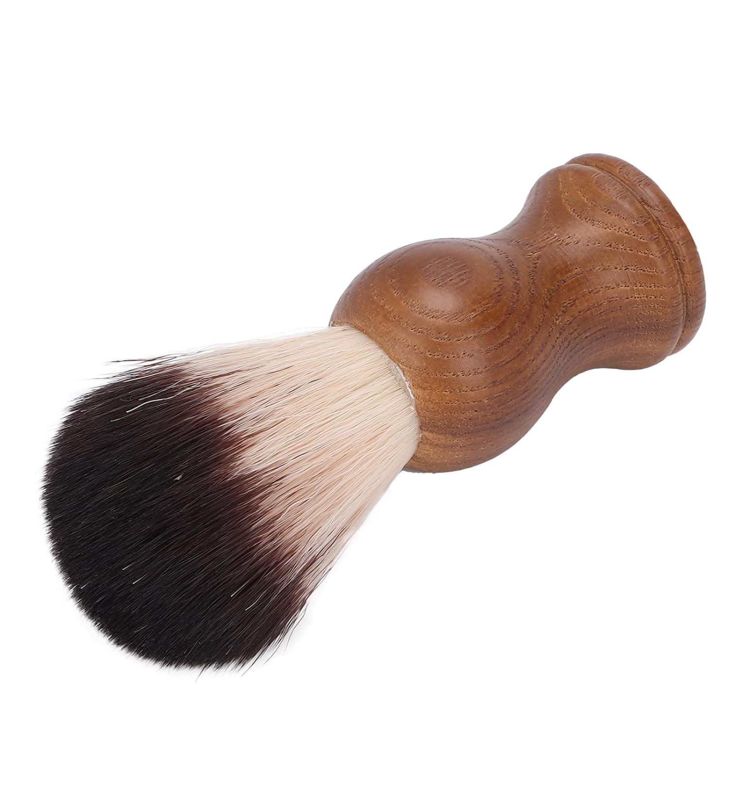 Professional Shaving Brush with Wood Handle - Portable Beard Cleaner for Salon Use - Buy Online on GoSupps.com