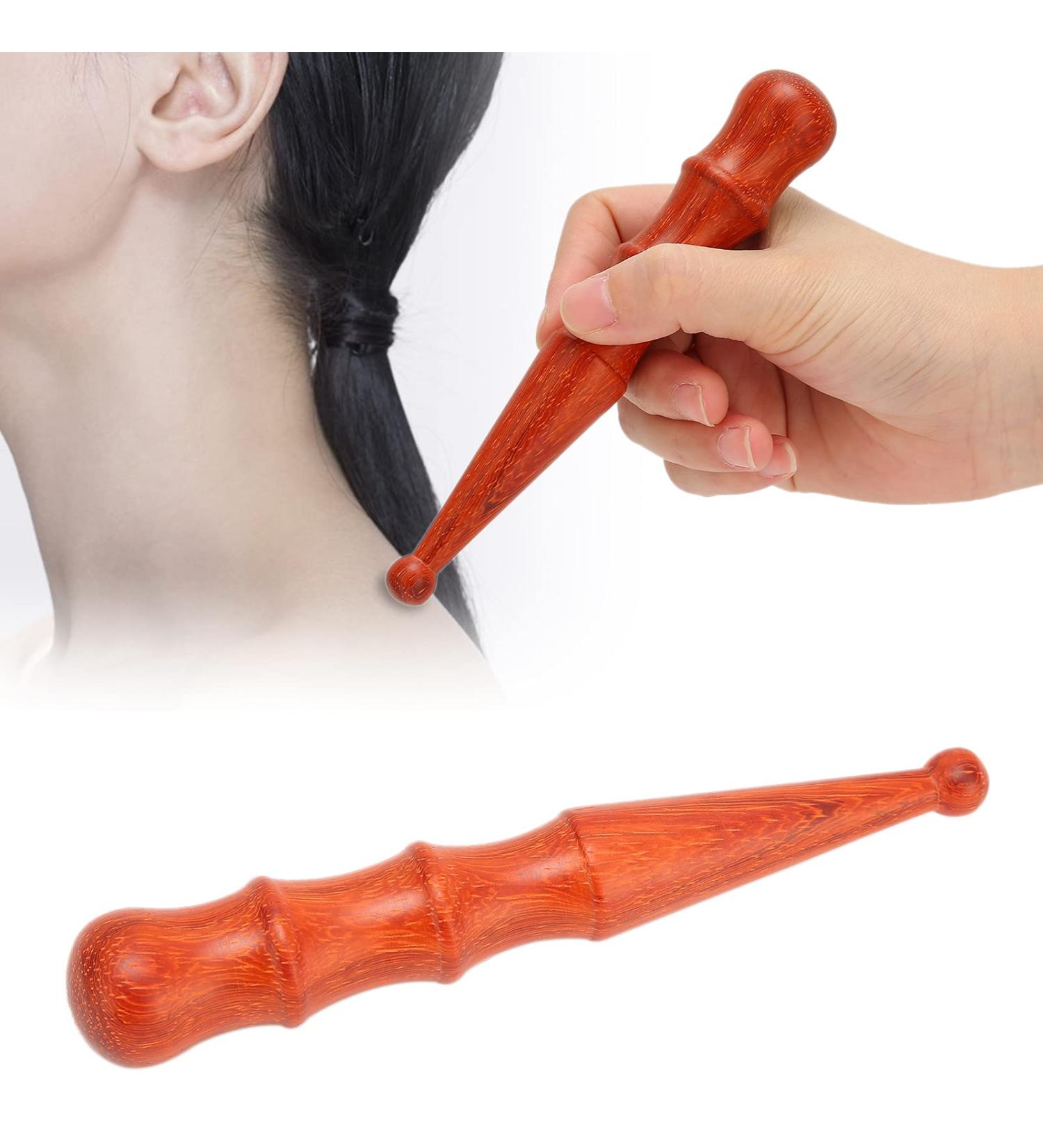 Reflexology Massage Stick - Wooden Hand & Foot Therapy Tool for Spa Relief - Buy Online on GoSupps.com