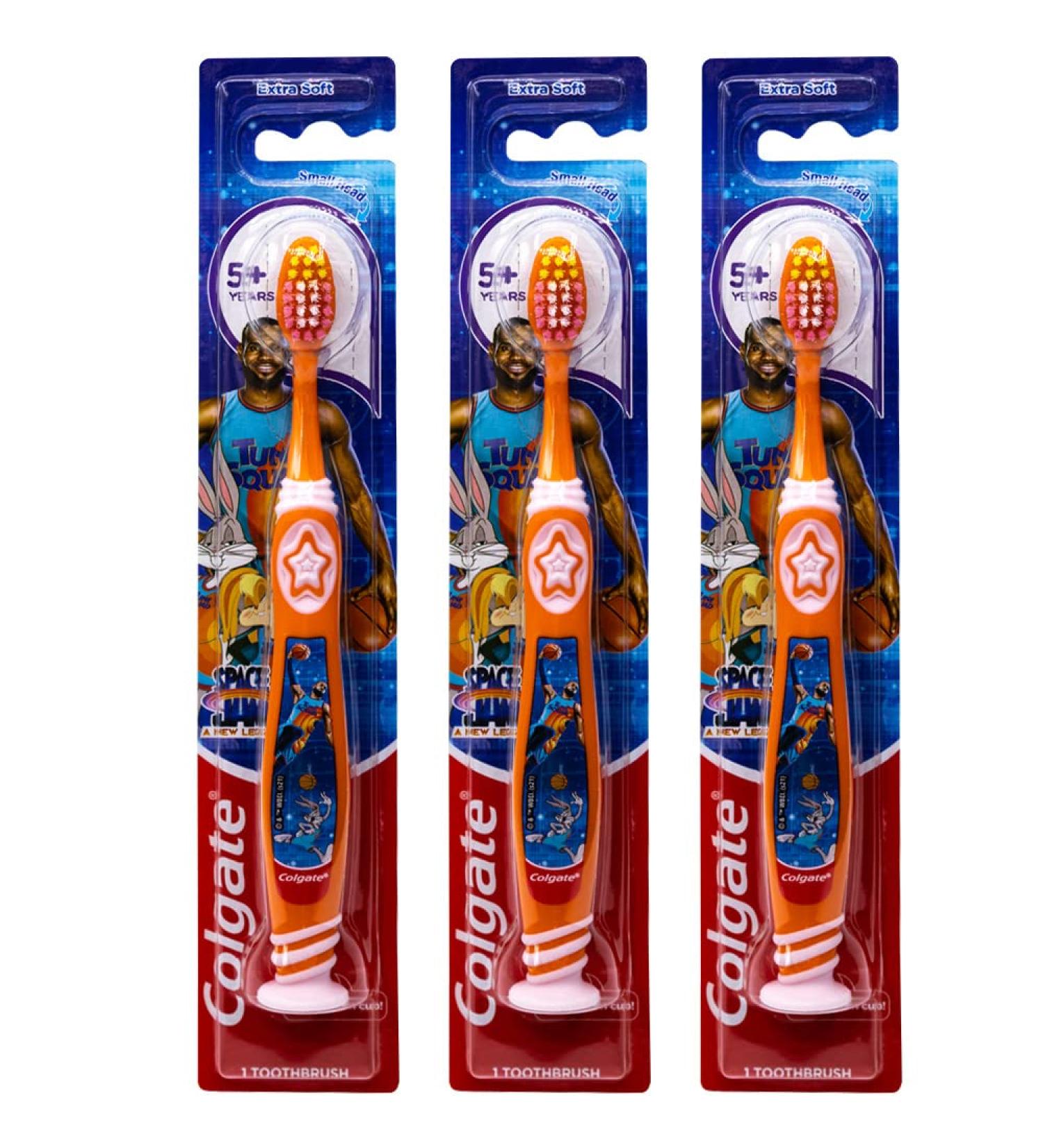 Colgate Space Jam Kids Toothbrush 5+ Years - Pack of 3 - Buy Online on GoSupps.com