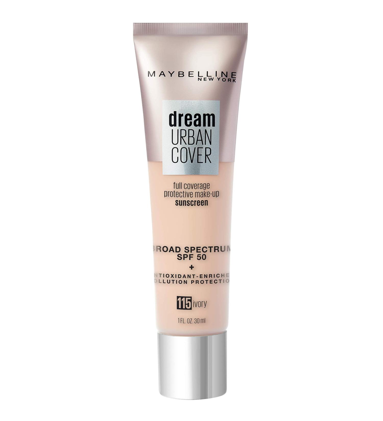Maybelline Dream Urban Cover Foundation Makeup SPF 50 - Ivory - Buy Online on GoSupps.com