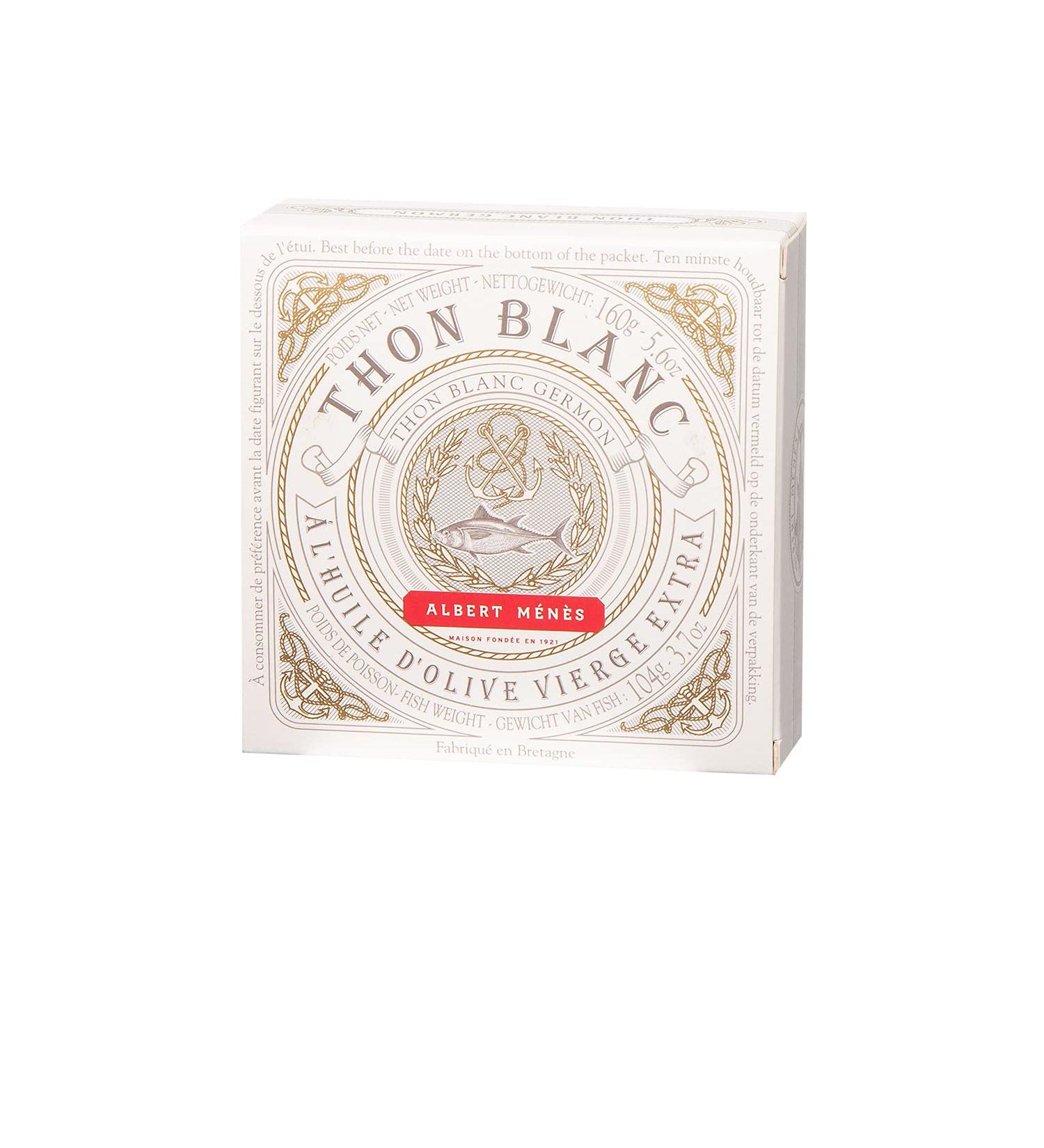 Albert Ménès - White Tuna Albacore with Extra Virgin Olive Oil 160g Pack of 3