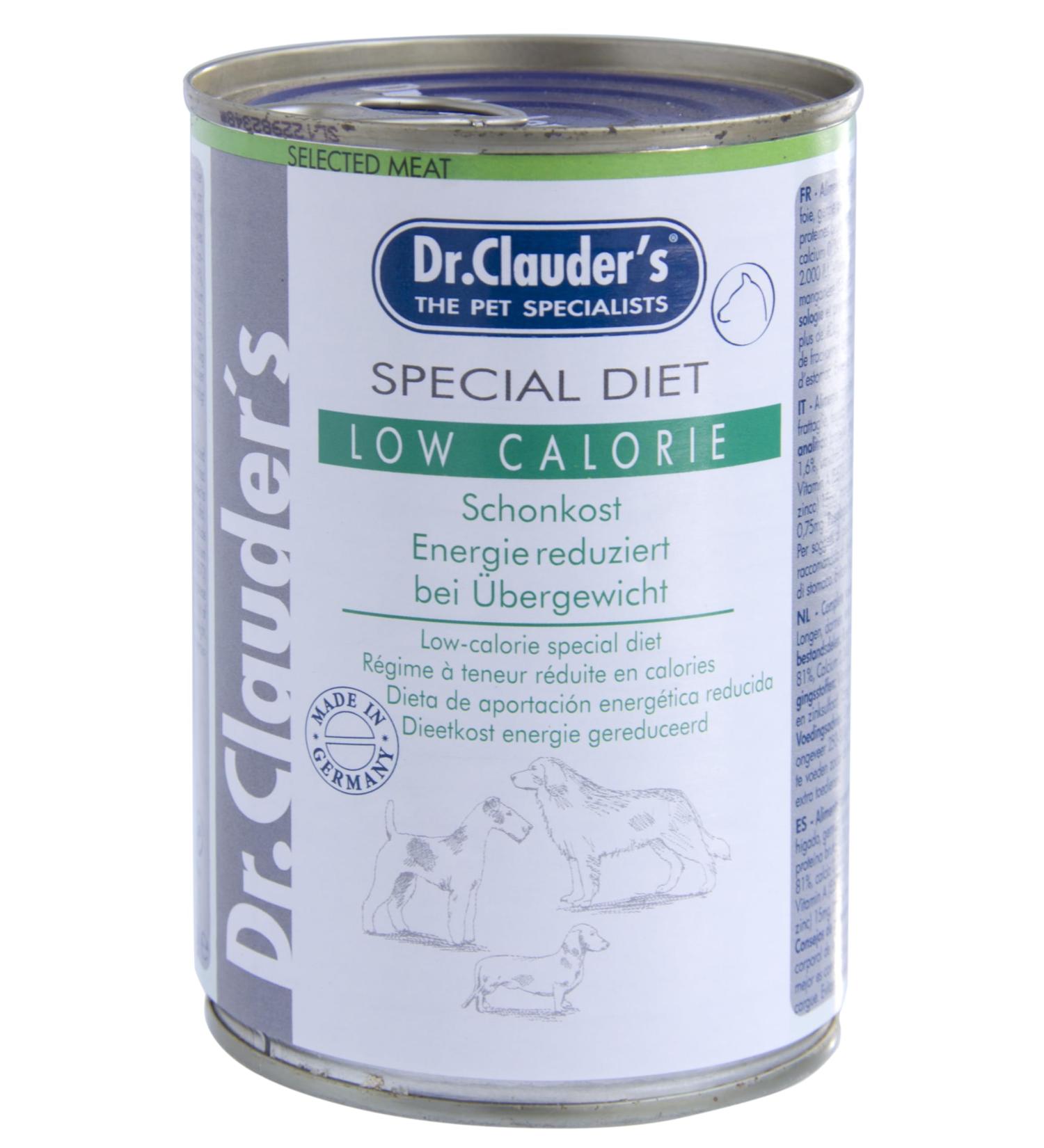 Dr. Clauder's - Light Super Premium Diet Variety | Wet dog food | specific diet | 6 x 400 g | (6 x 400 g, low calorie)