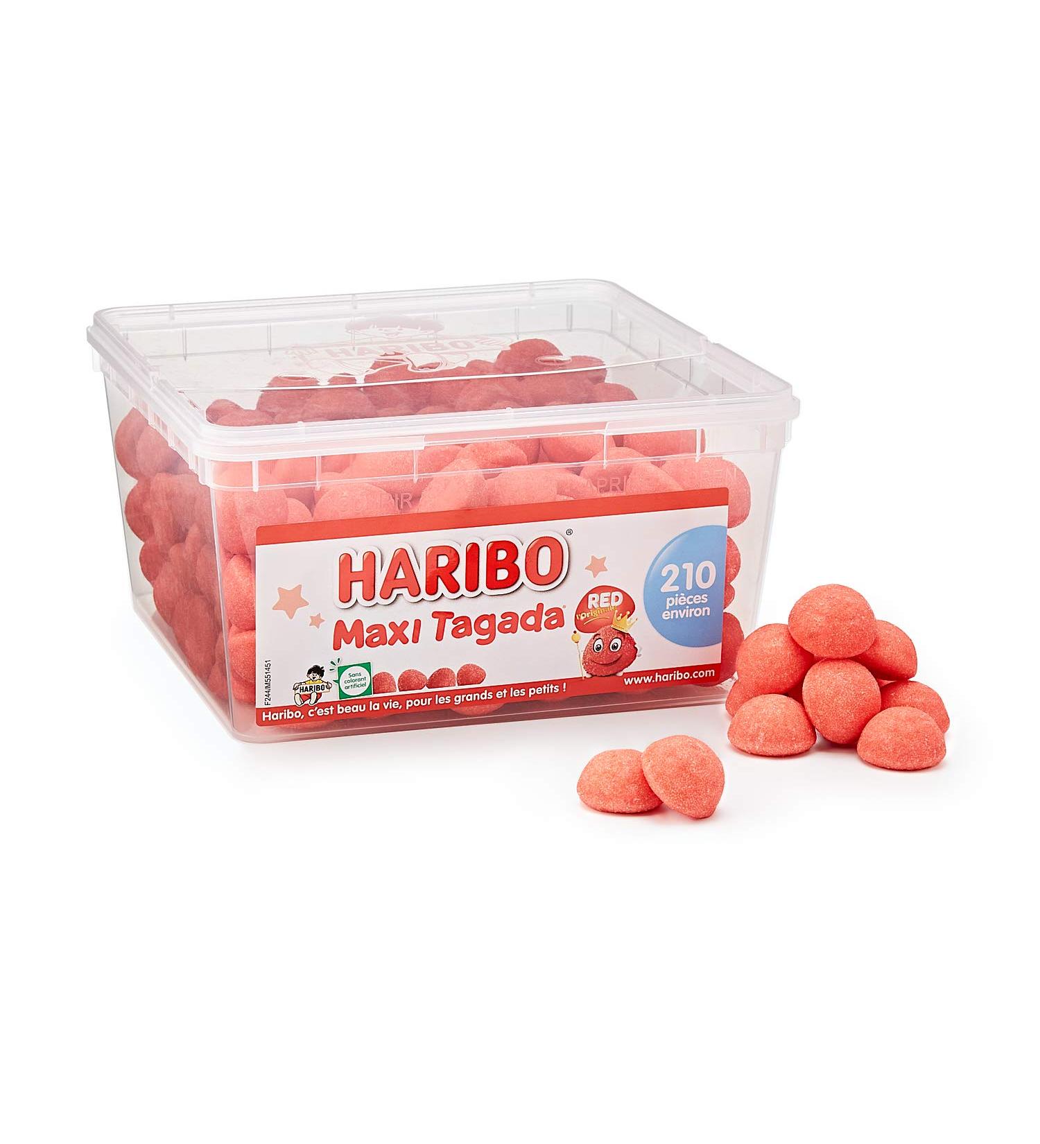 HARIBO - Tagada - Strawberry Flavored Sweets - Box of 210 Sweets - 1.05 kg (Pack of 1) - Buy Online on GoSupps.com