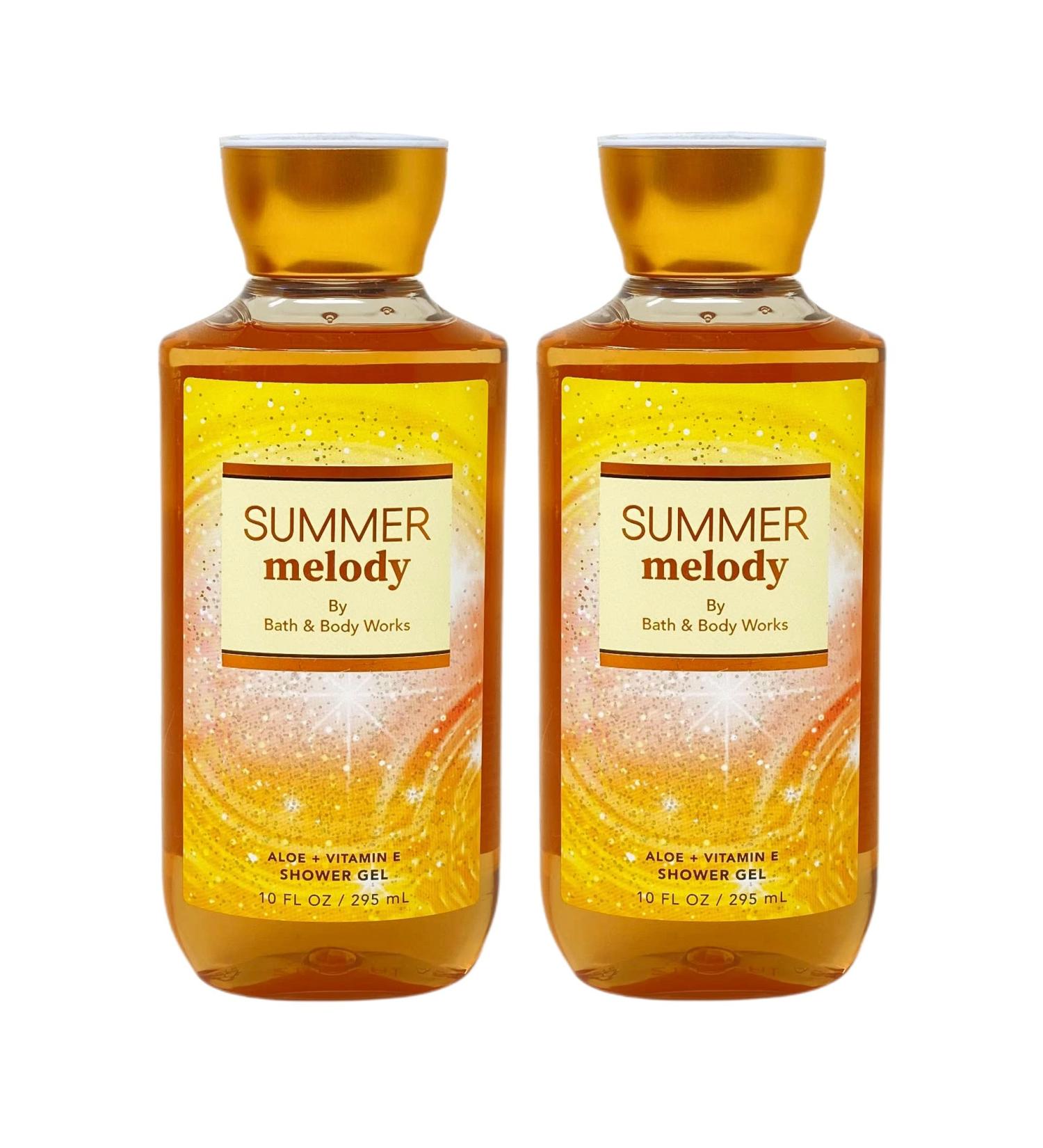Bath and Body Summer Melody Aloe + Vitamin E Shower Gel - 2 Pack