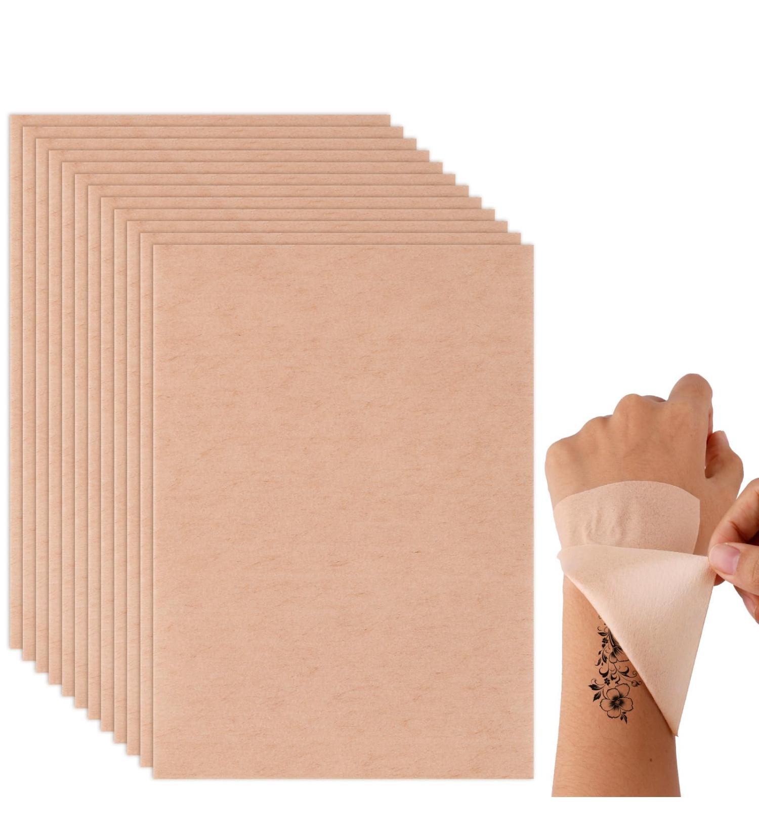 12pcs Patchs de Protection pour Tatouage Temporaire Tatouage Temporaire Couvrant Manchon Avant-Bras pour Homme et Femme Effet Couvrant (Complexion) Tez - Buy Online on GoSupps.com