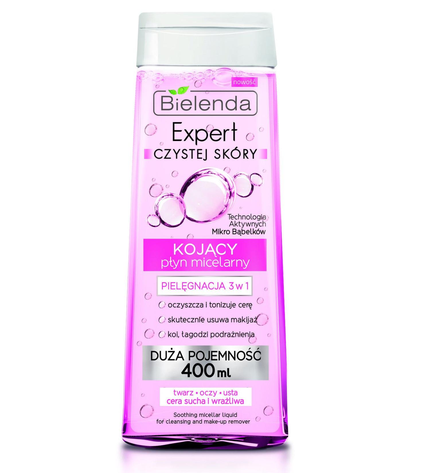 BIELENDA EXPERT soothing micellar make-up remover eyes & mouth 3in1 400ML