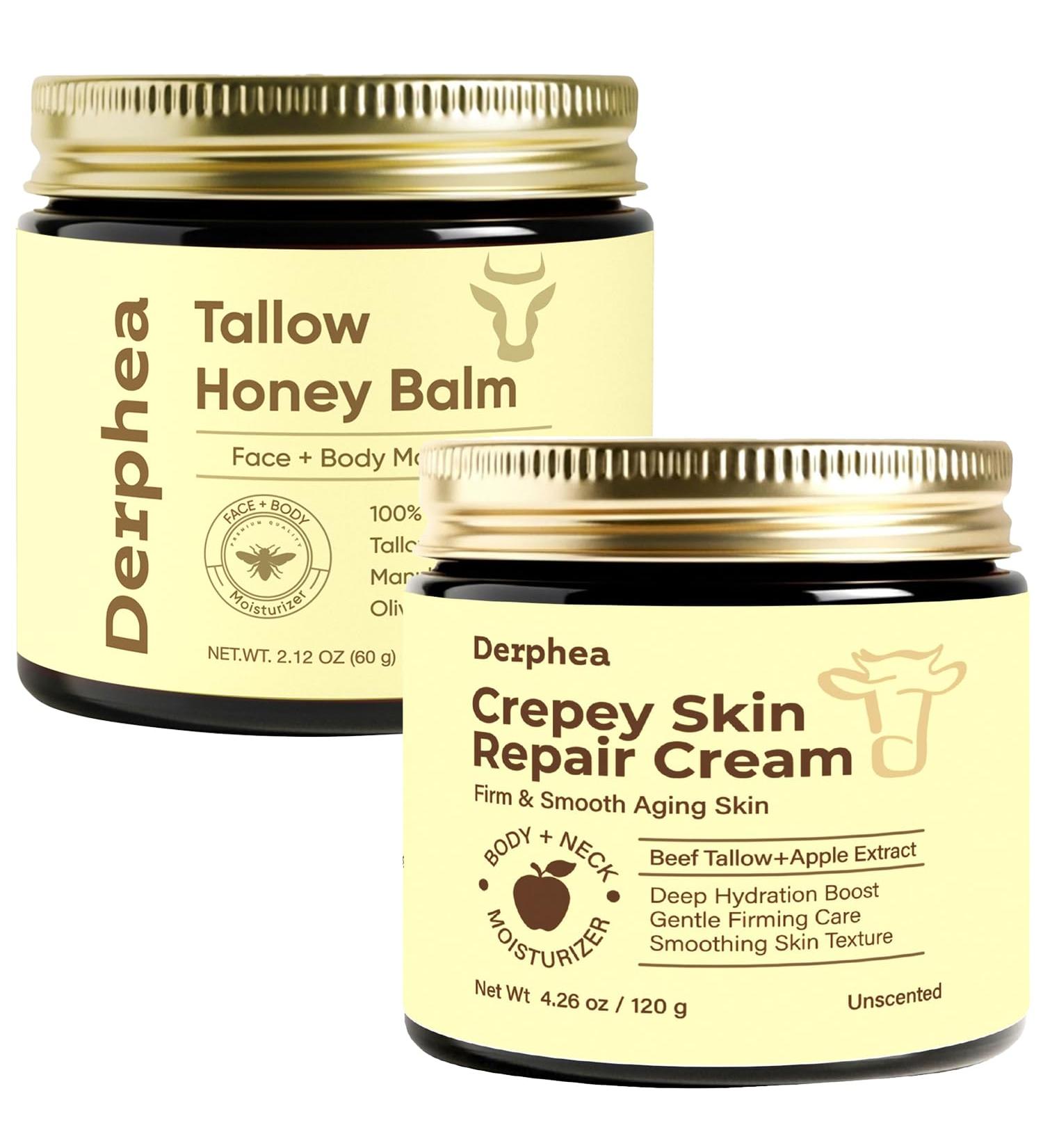 Crepey Skin Repair Cream with Pure Tallow