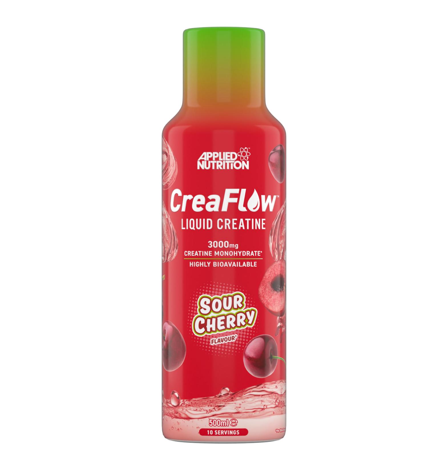 Applied Nutrition CreaFlow Liquid 3000mg Creatine per serving ready to use for high absorption and performance 500ml 10 servings 500ml Sour Cherry Sour Cherry 500ml - Buy Online on GoSupps.com