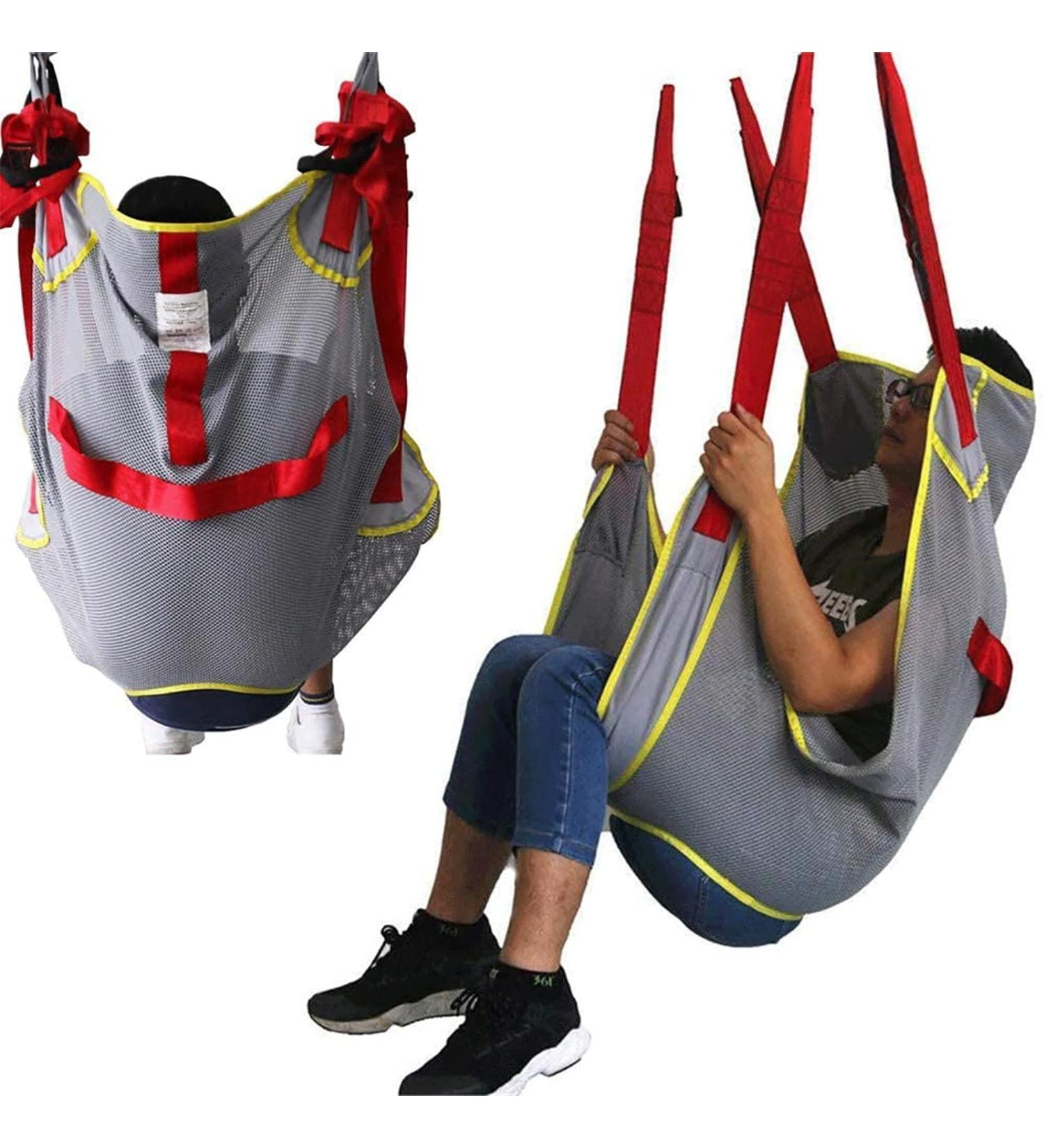 Full Body Mesh Commode Patient Lift Sling Reusable Patient Transfer Belt Toileting Sling Divided Leg Shower Sling for Nursing Elderly Disabled - Buy Online on GoSupps.com